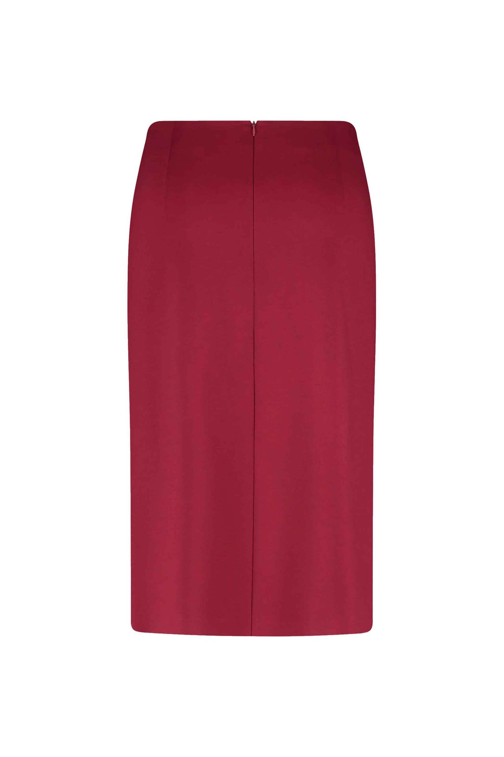 GERRY WEBER Gerry Weber γυναικεία πλεκτή midi φούστα με αγκράφα Straight Fit - 911000-52218 Μπορντό - 2