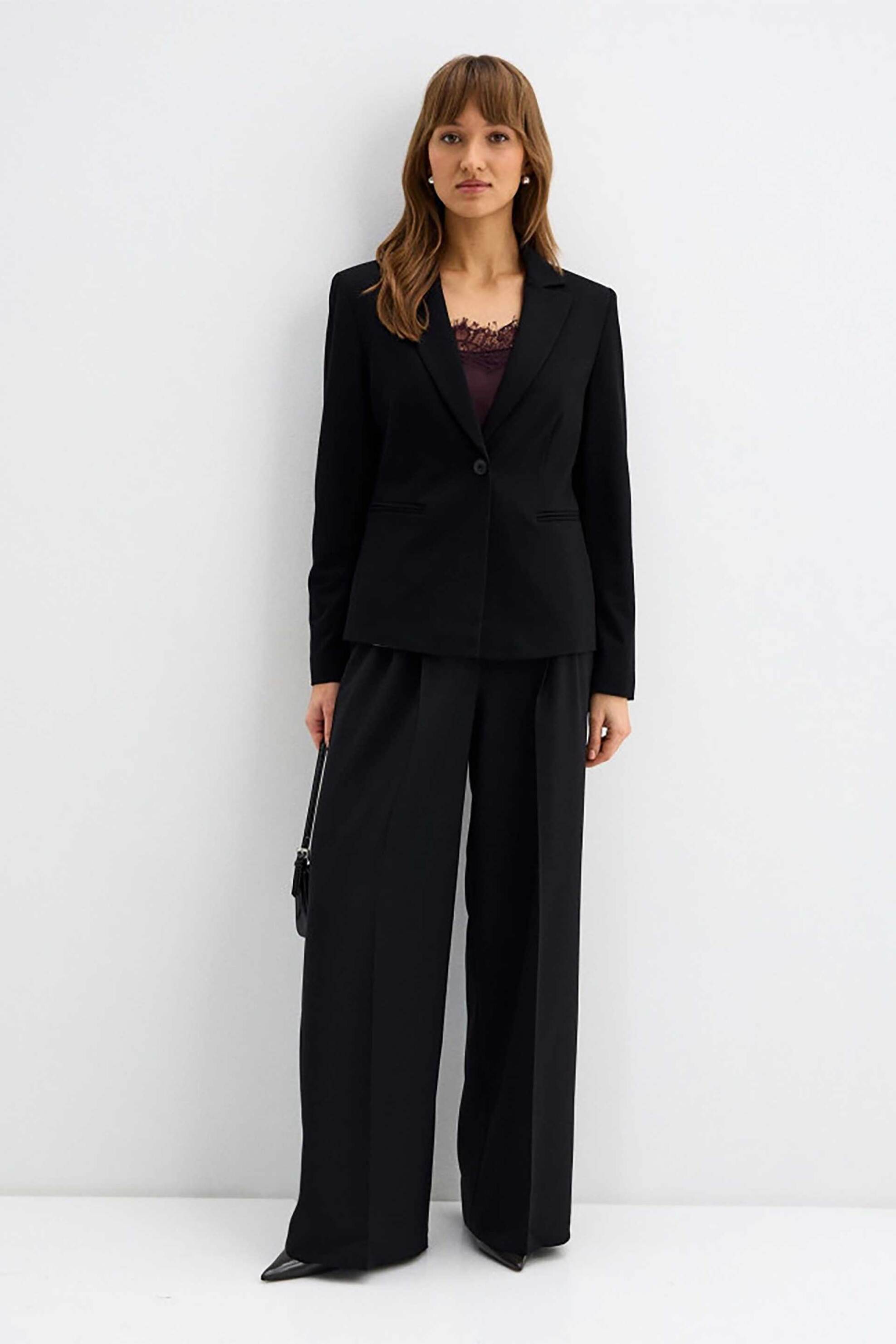 GERRY WEBER Gerry Weber γυναικείo πλεκτό σακάκι μονόχρωμο Fitted - 913000-52218 Μαύρο - 2