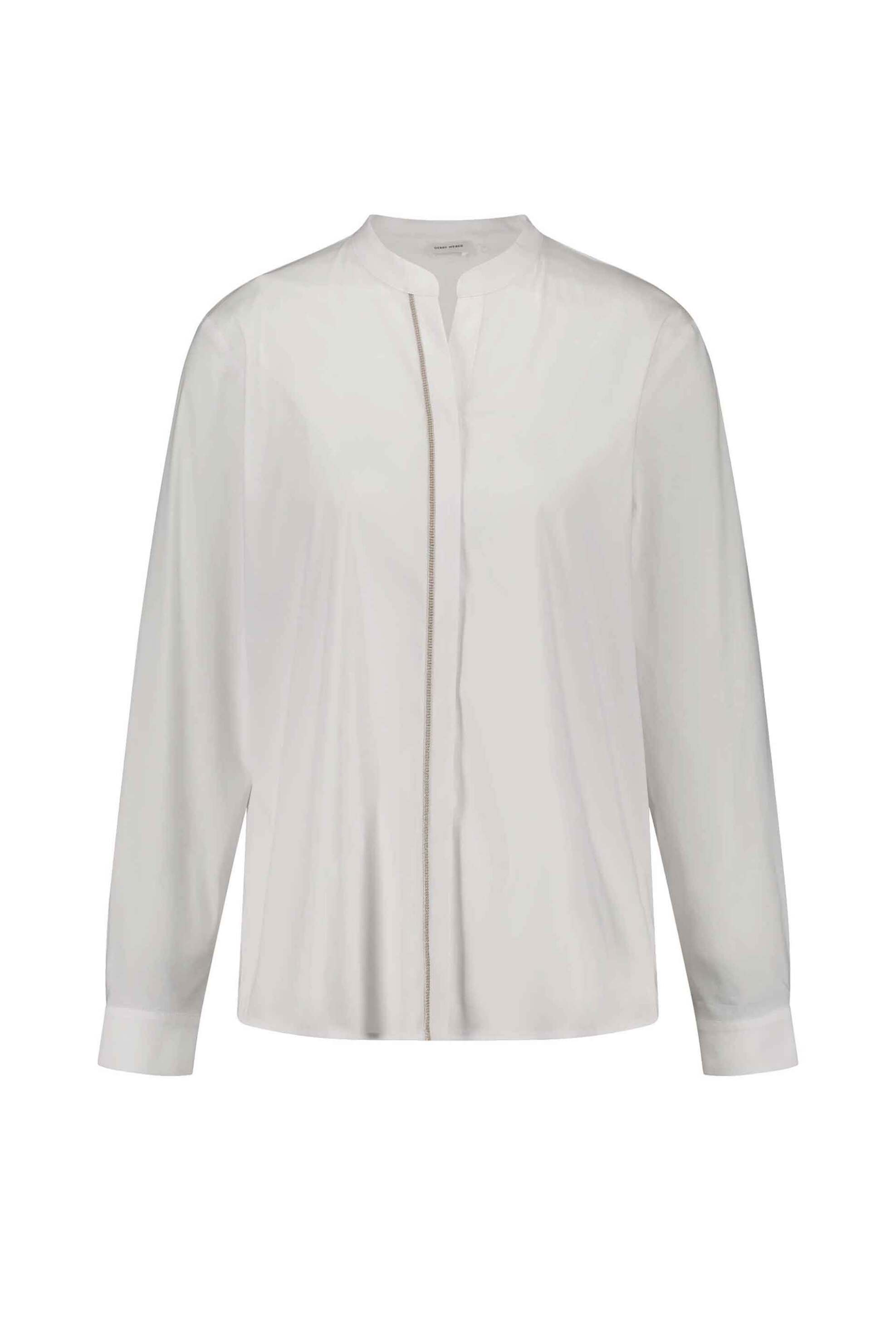 Gerry Weber γυναικείo πουκάμισο με μάο γιάκα - 916000-54003 Λευκό