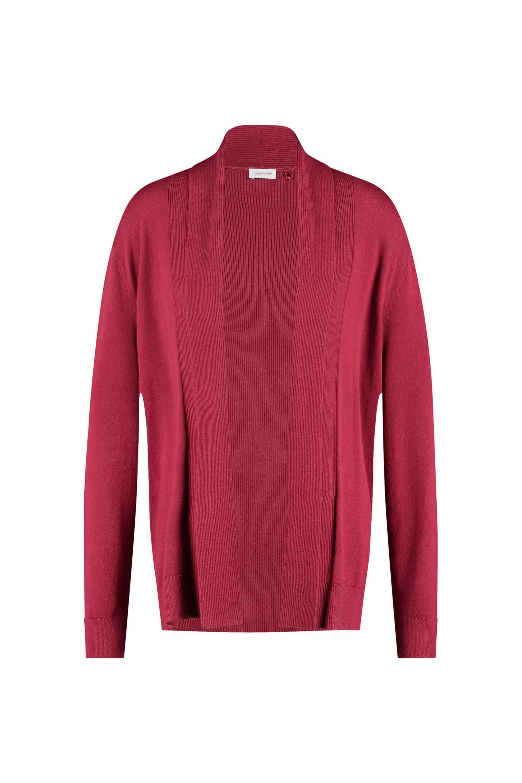 Gerry Weber γυναικεία ζακέτα ribbed - 913003-57000 Μπορντό