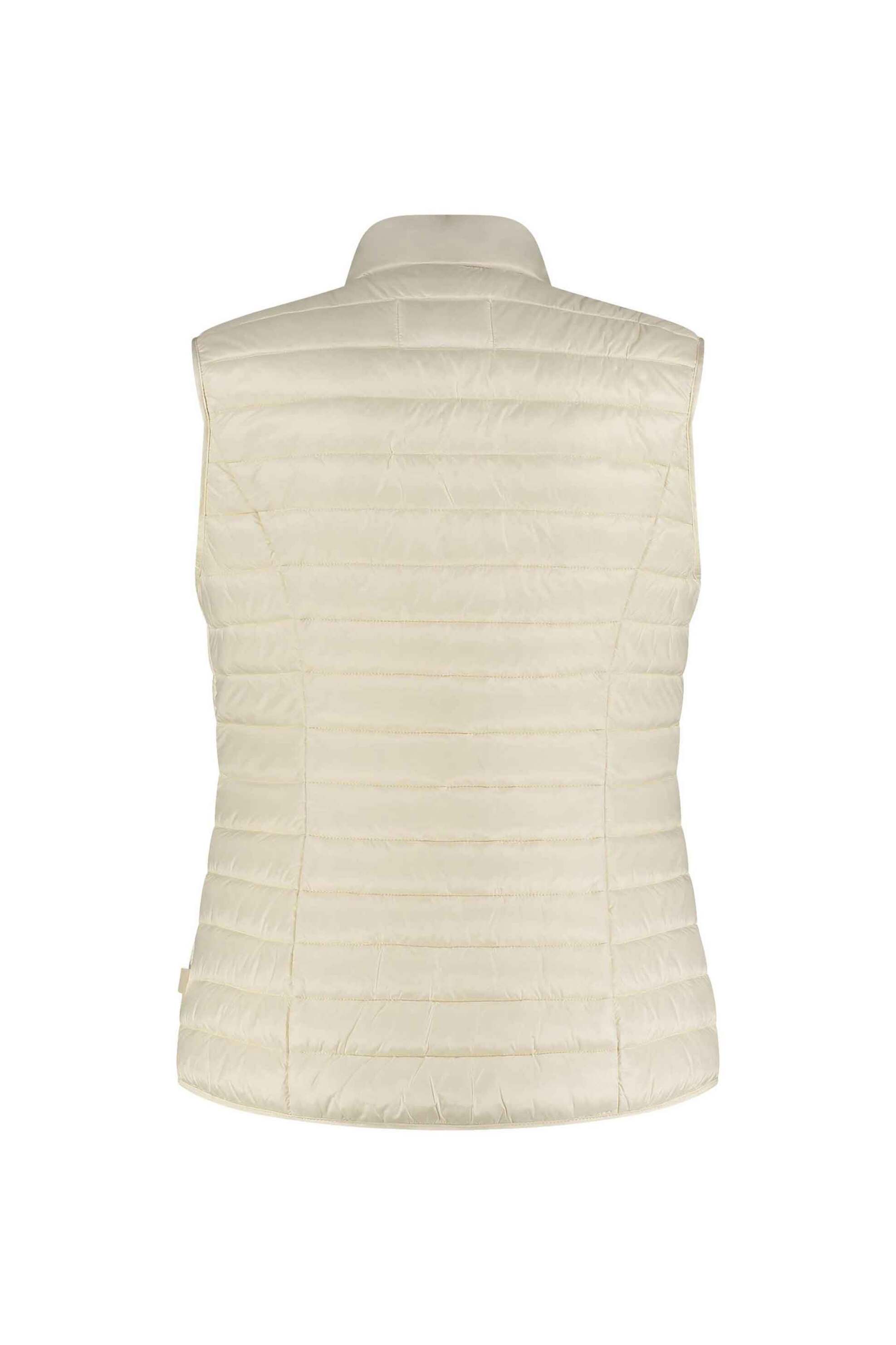 Gerry Weber γυναικείο αμάνικο μπουφάν με καπιτονέ σχέδιο και ψηλό λαιμό - 924000-61000 Μπεζ φωτογραφία