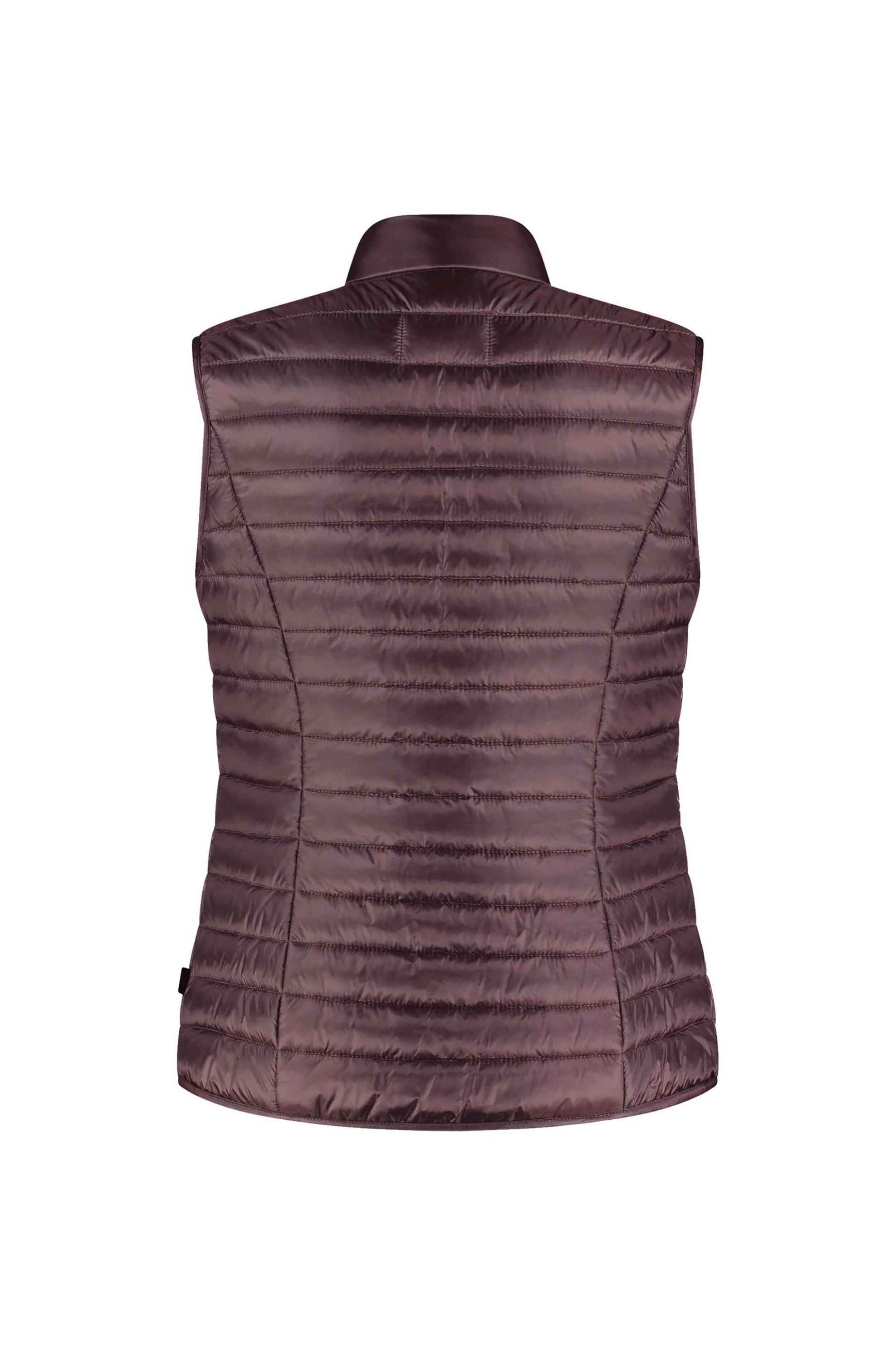 Gerry Weber γυναικείο αμάνικο μπουφάν με καπιτονέ σχέδιο και ψηλό λαιμό - 924000-61000 Μπορντό φωτογραφία