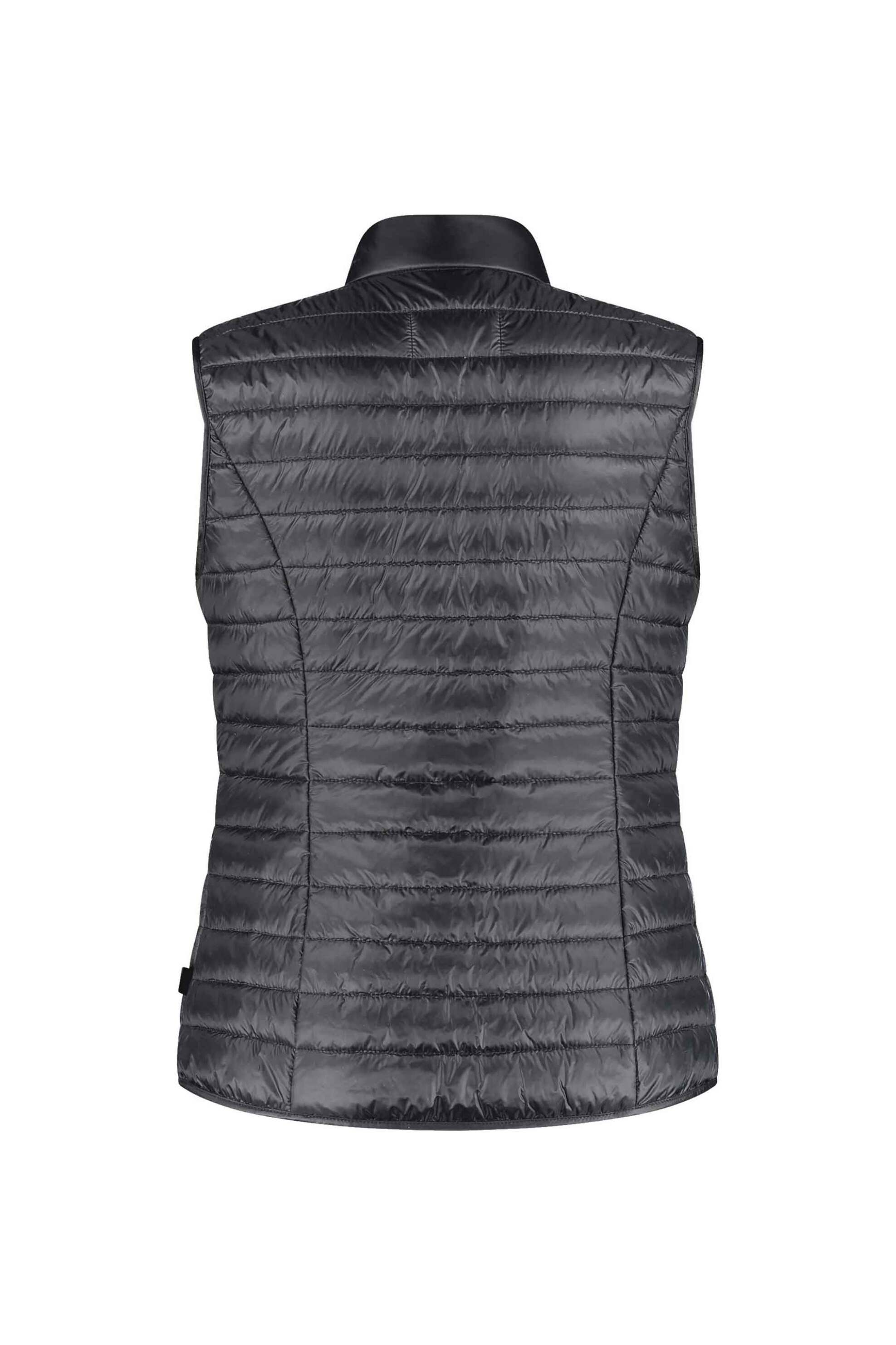 Gerry Weber γυναικείο αμάνικο μπουφάν με καπιτονέ σχέδιο και ψηλό λαιμό - 924000-61000 Μαύρο φωτογραφία