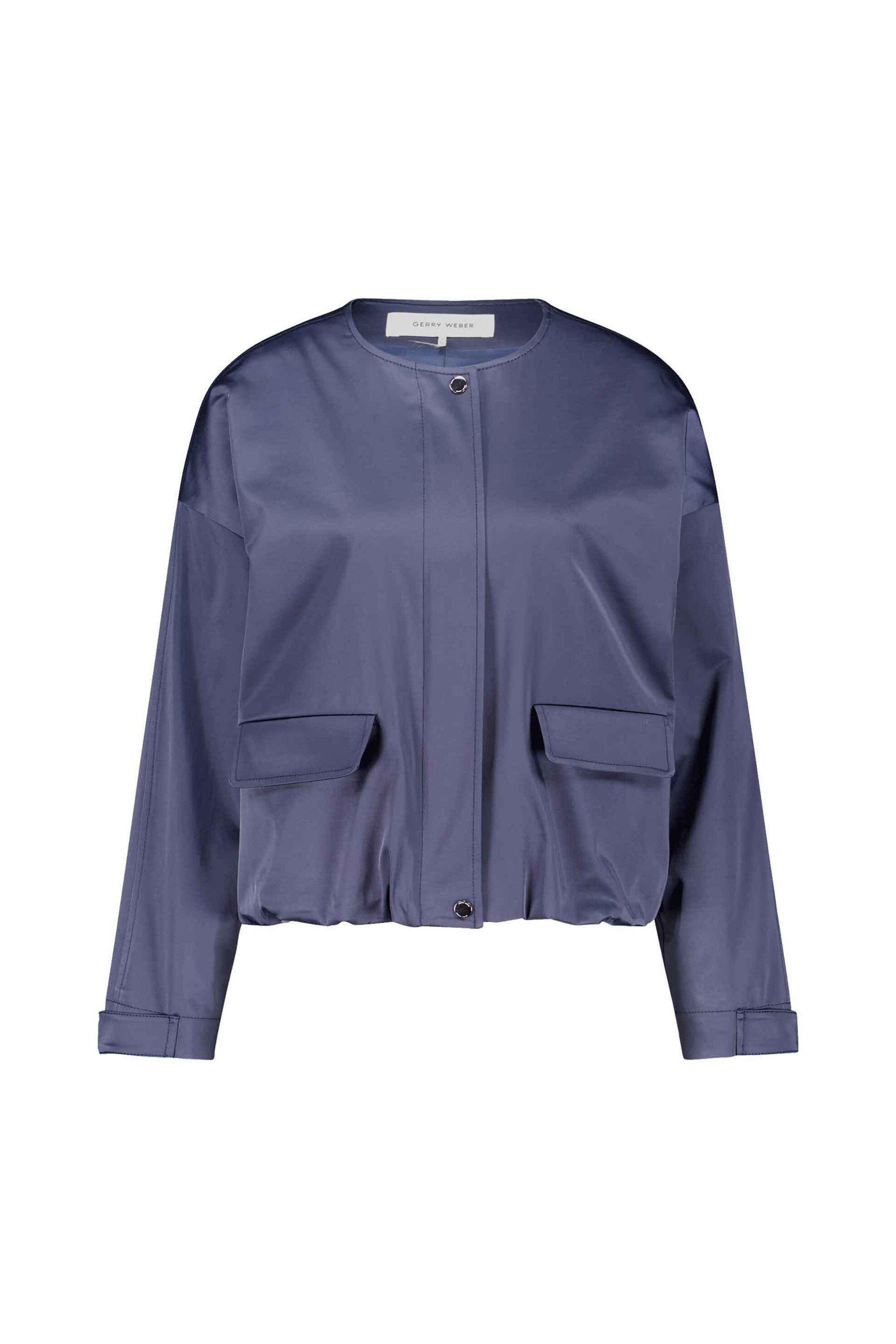 Gerry Weber γυναικείο jacket με flap τσέπες - 130006-52011 Μπλε Σκούρο