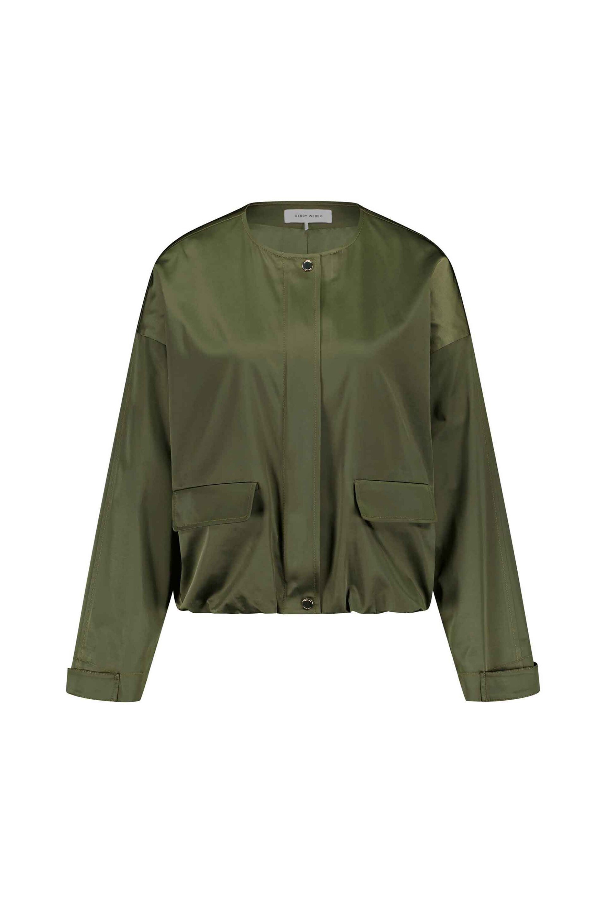 Gerry Weber γυναικείο jacket με flap τσέπες - 130006-52011 Χακί