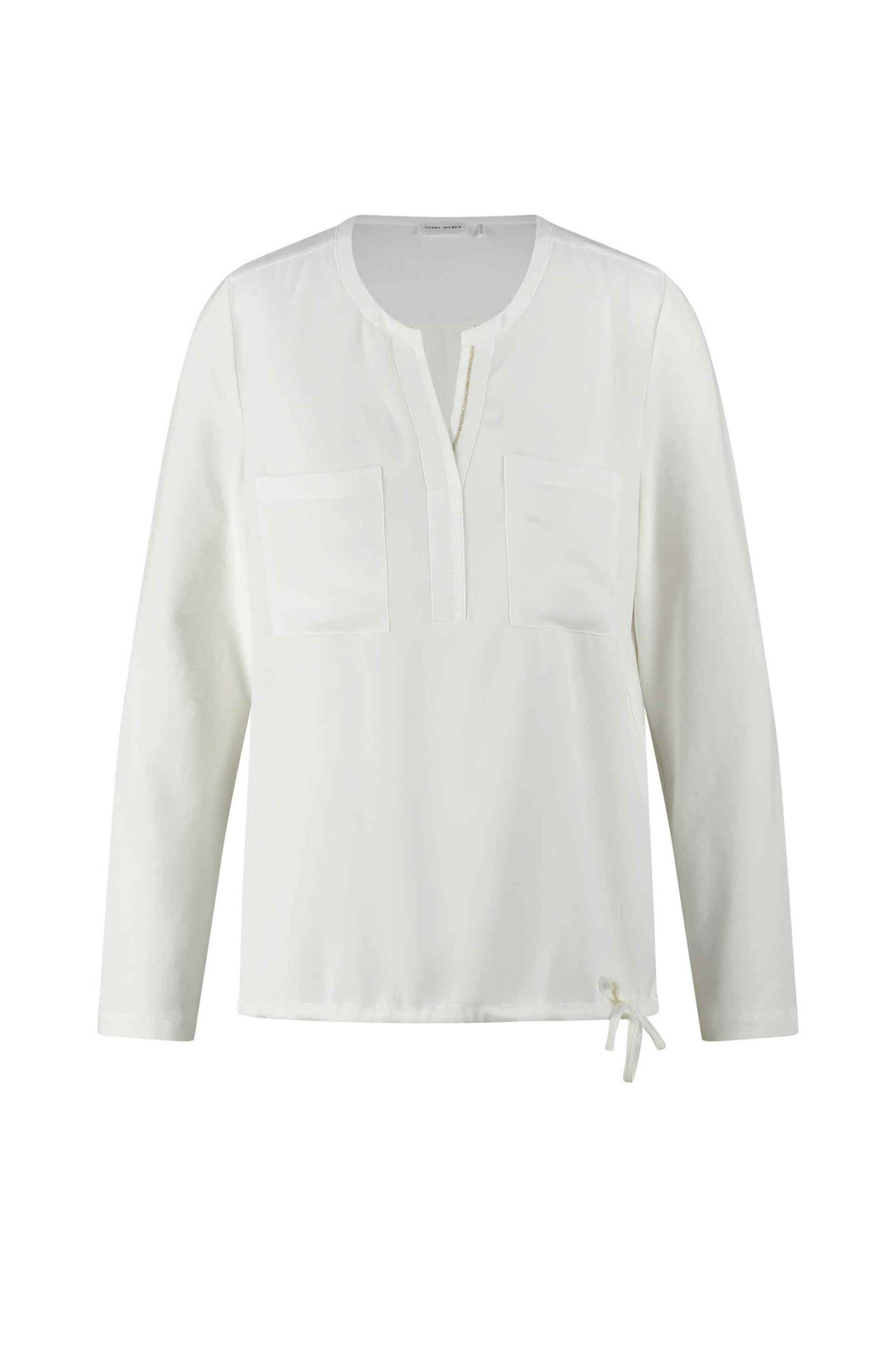 Gerry Weber γυναικείο πουκάμισο με μάο γιακά - 170027-56013 Λευκό