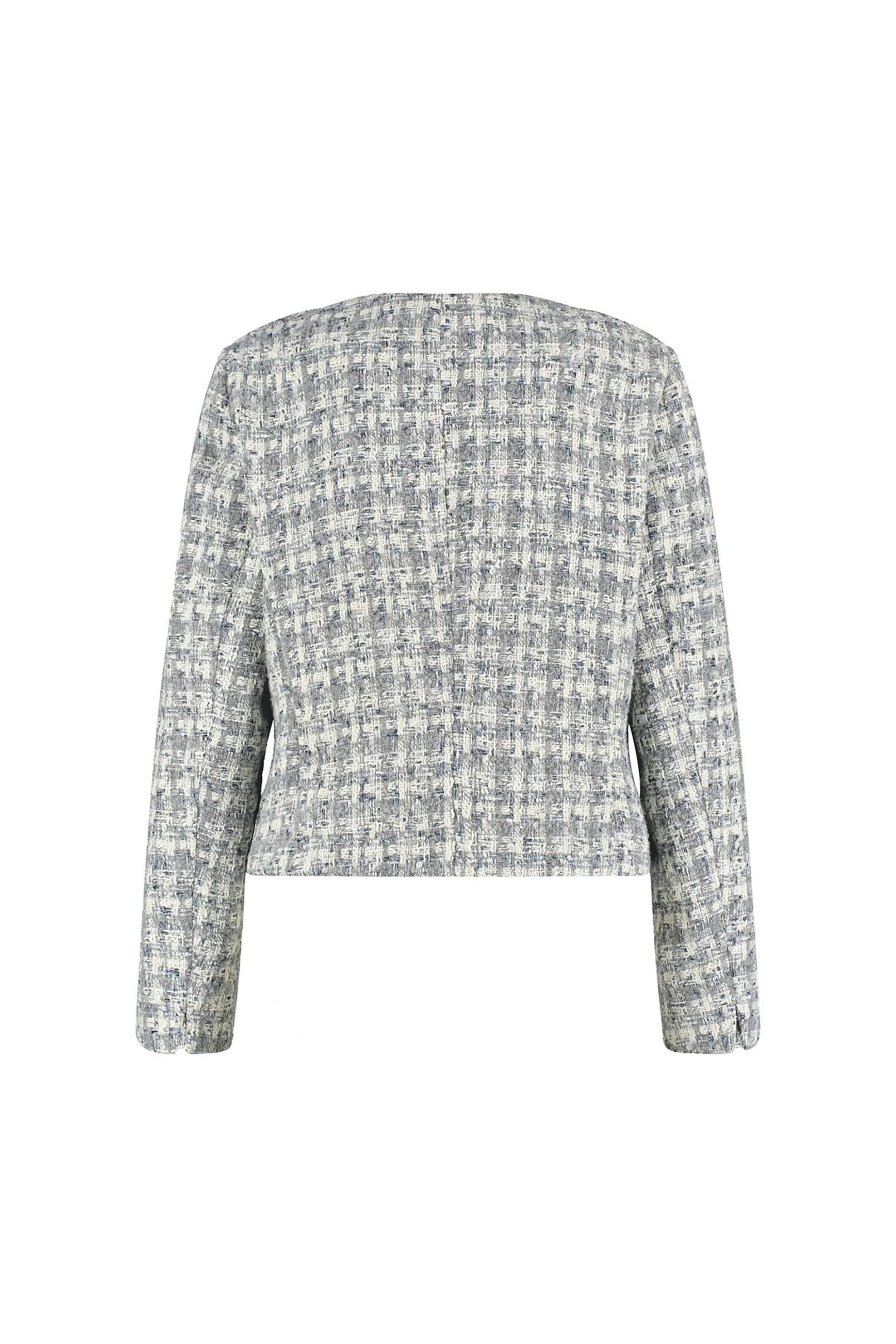 Gerry Weber γυναικείο πλεκτό σακάκι textured - 130107-52024 Γκρι
