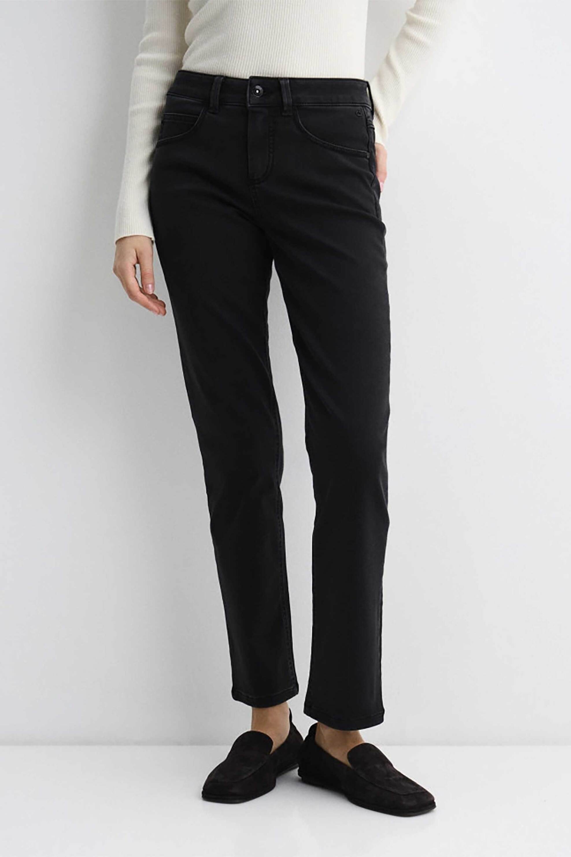 Gerry Weber γυναικείο τζιν παντελόνι πεντάτσεπο Slim Straight Fit - 220028-68006 Μαύρο