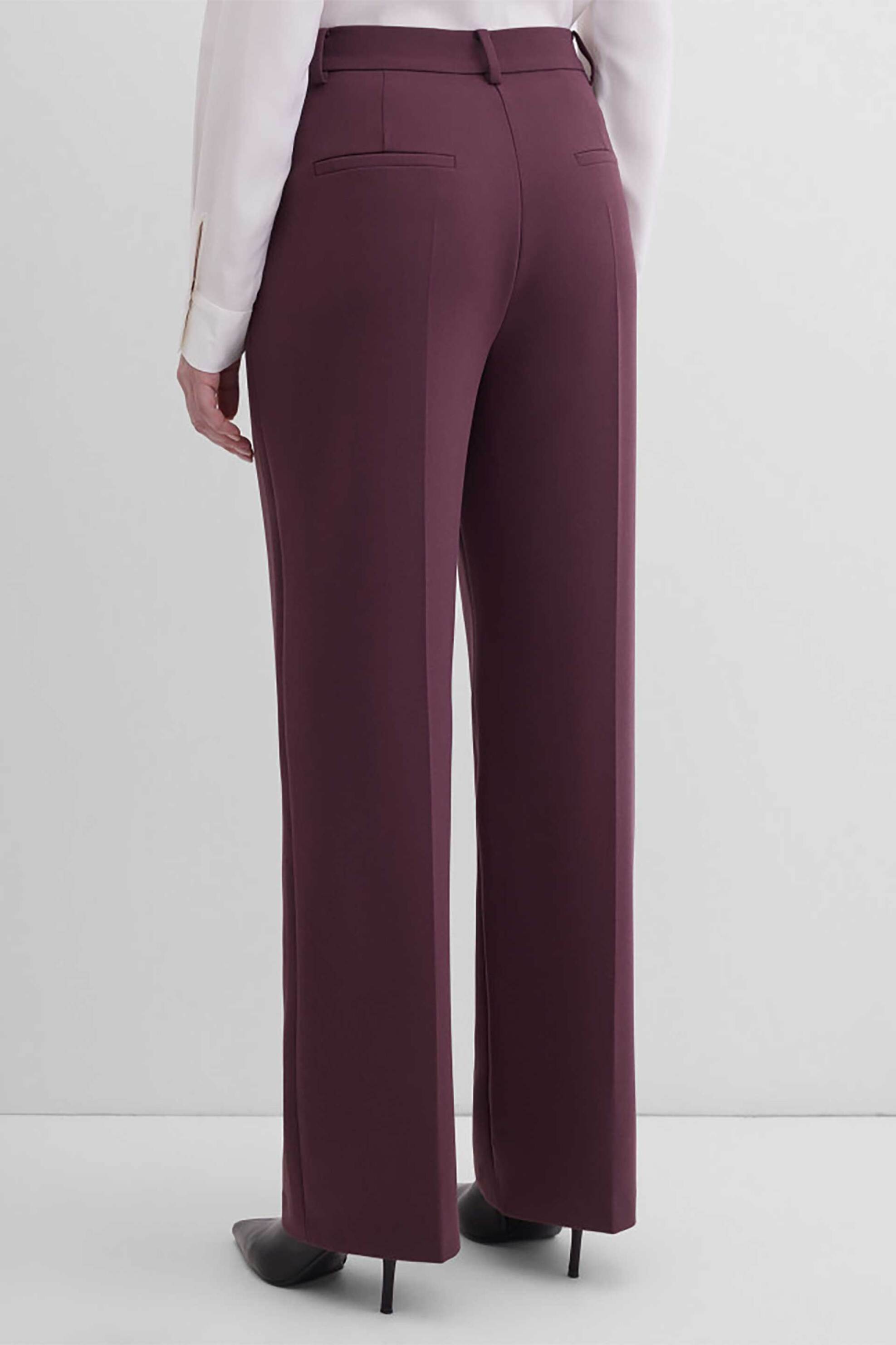 GERRY WEBER Gerry Weber γυναικείο παντελόνι με τσάκιση Classic Straight Leg - 120031-52036 Μπορντό - 3
