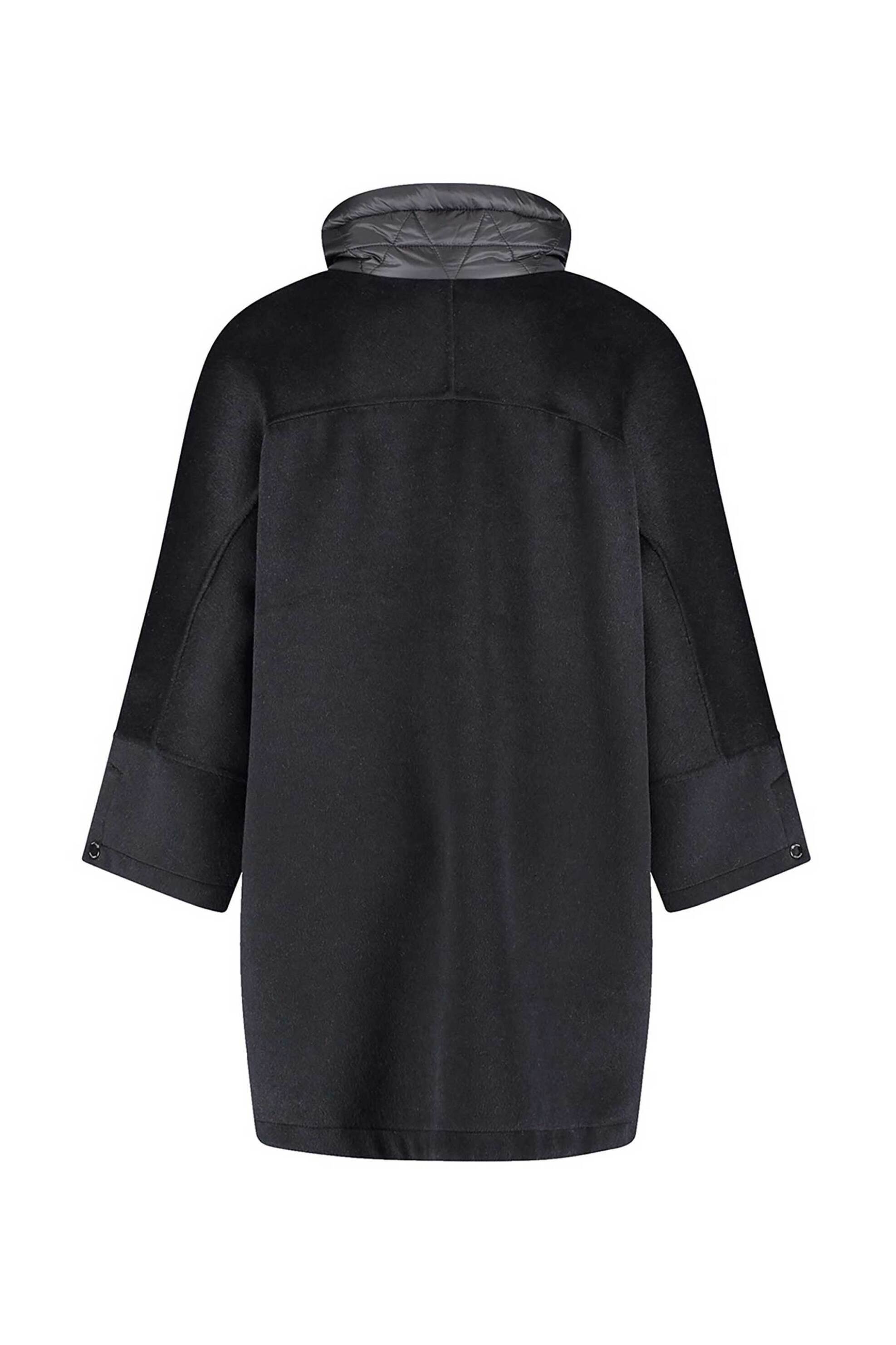 Gerry Weber γυναικεία κάπα με ψηλό λαιμό και τσέπες Relaxed Fit - 250006-61004 Μαύρο φωτογραφία