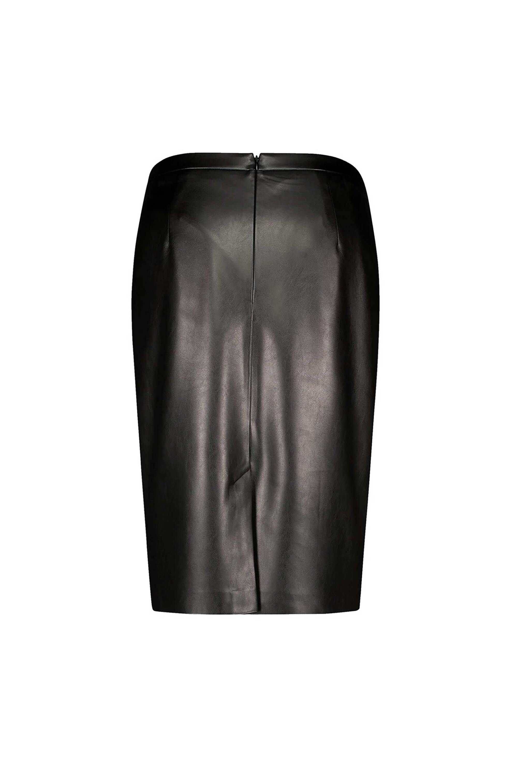 Gerry Weber γυναικεία pencil φούστα με δερμάτινη όψη - 110014-52029 Μαύρο φωτογραφία
