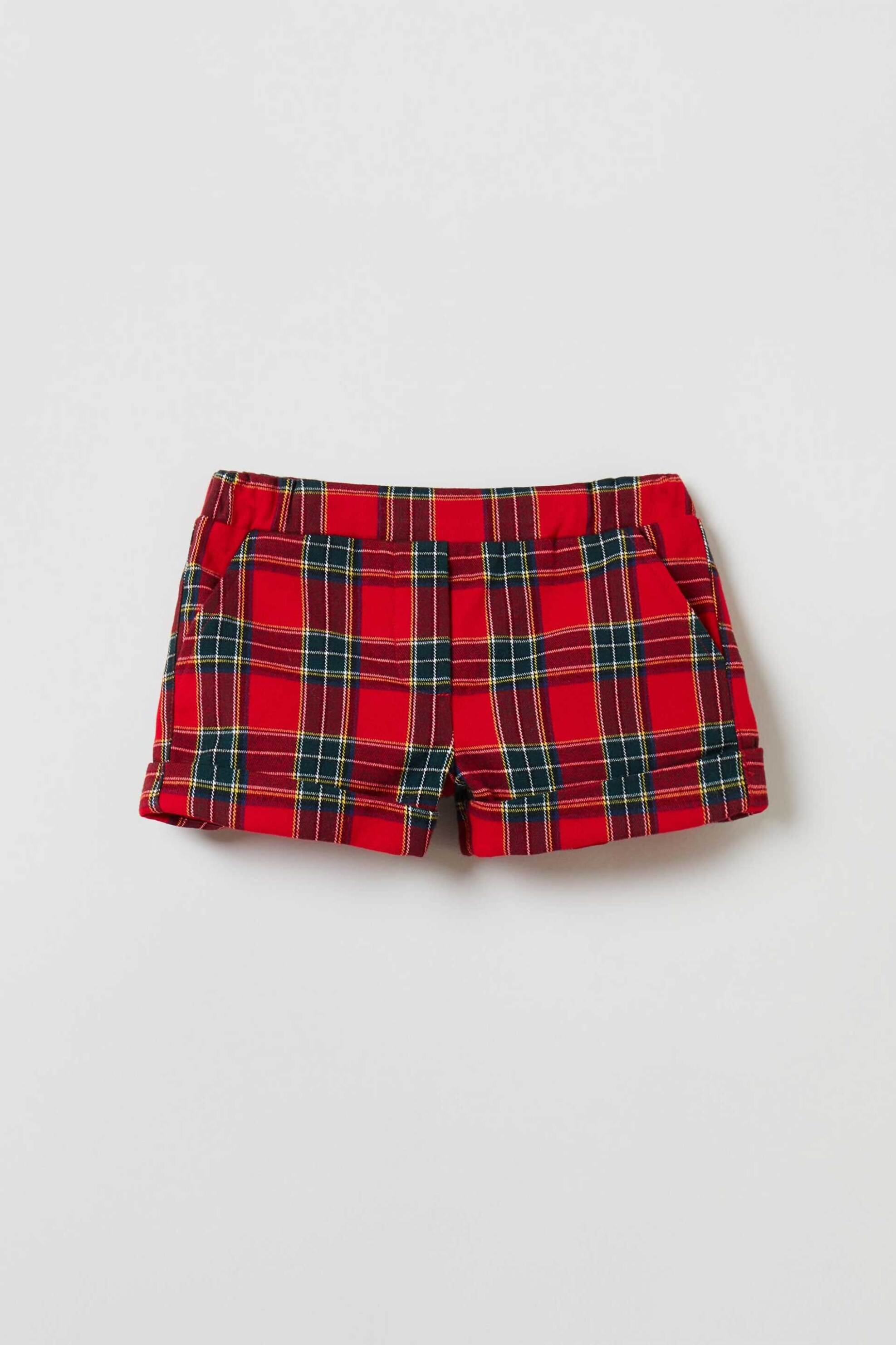 OVS KIDS OVS παιδικό σορτς με καρό σχέδιο - 001921291 Κόκκινο