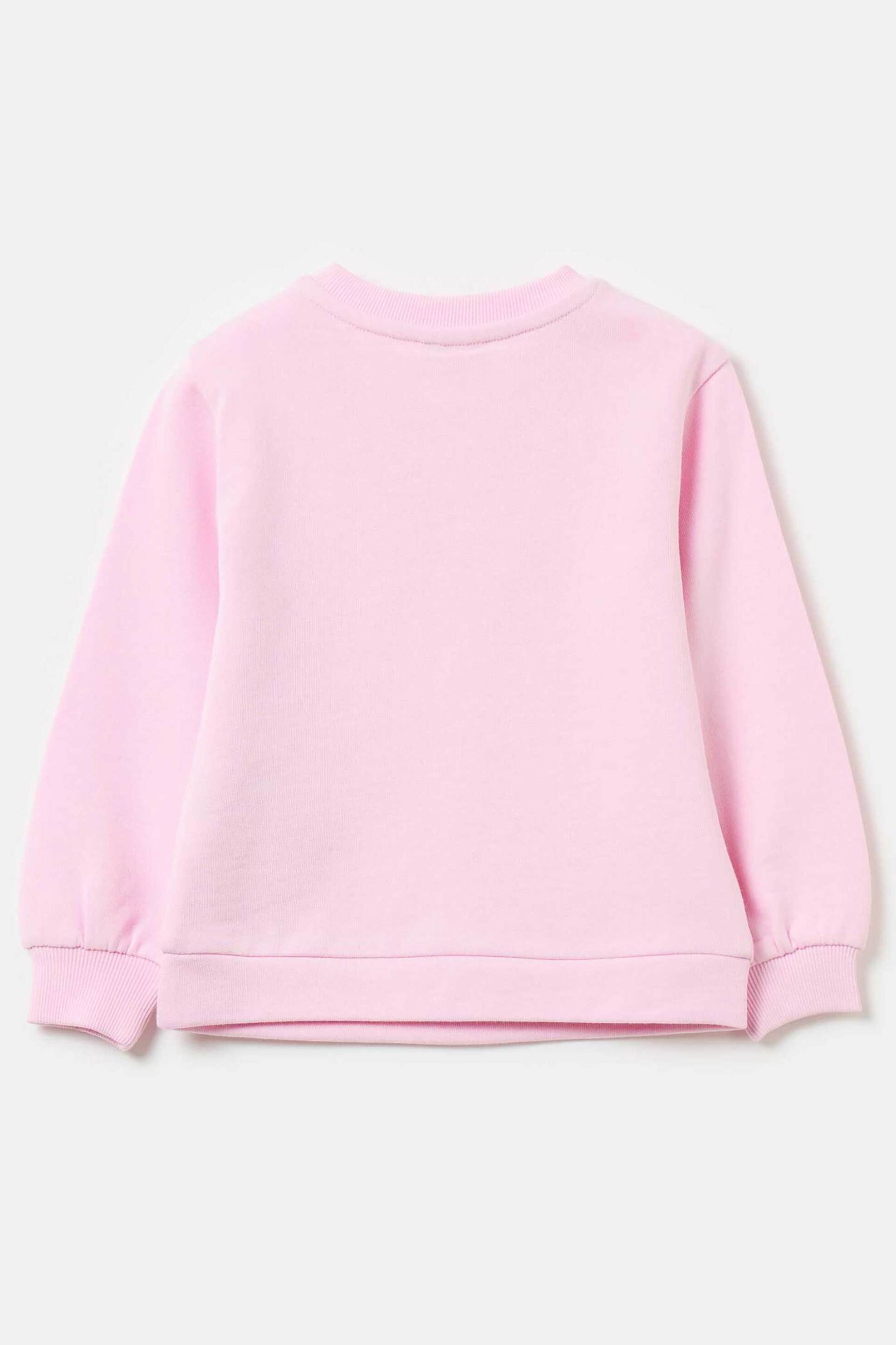 OVS βρεφική μπλούζα φούτερ μονόχρωμο - 002079097 Ροζ φωτογραφία