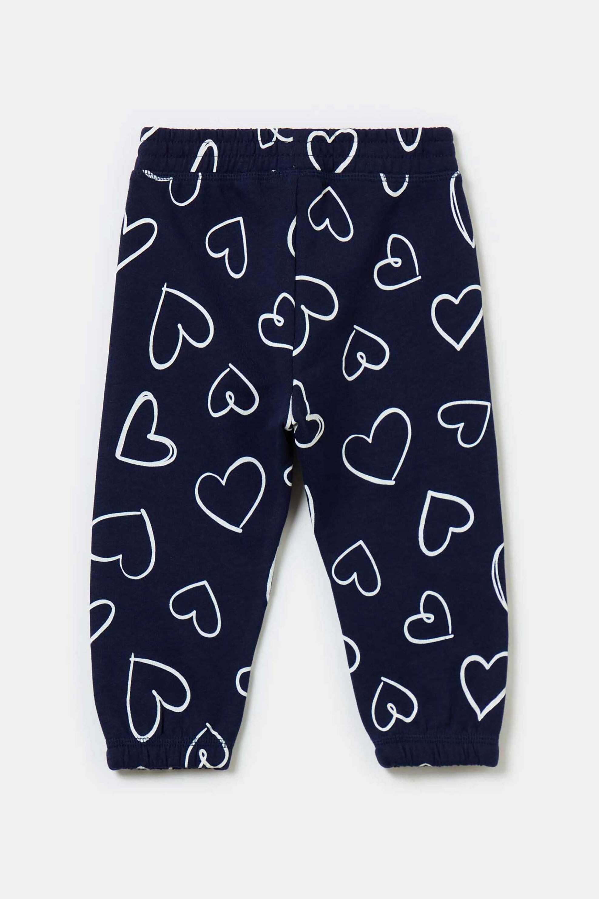 OVS KIDS OVS βρεφικό παντελόνι φόρμας με καρδίες - 002079112