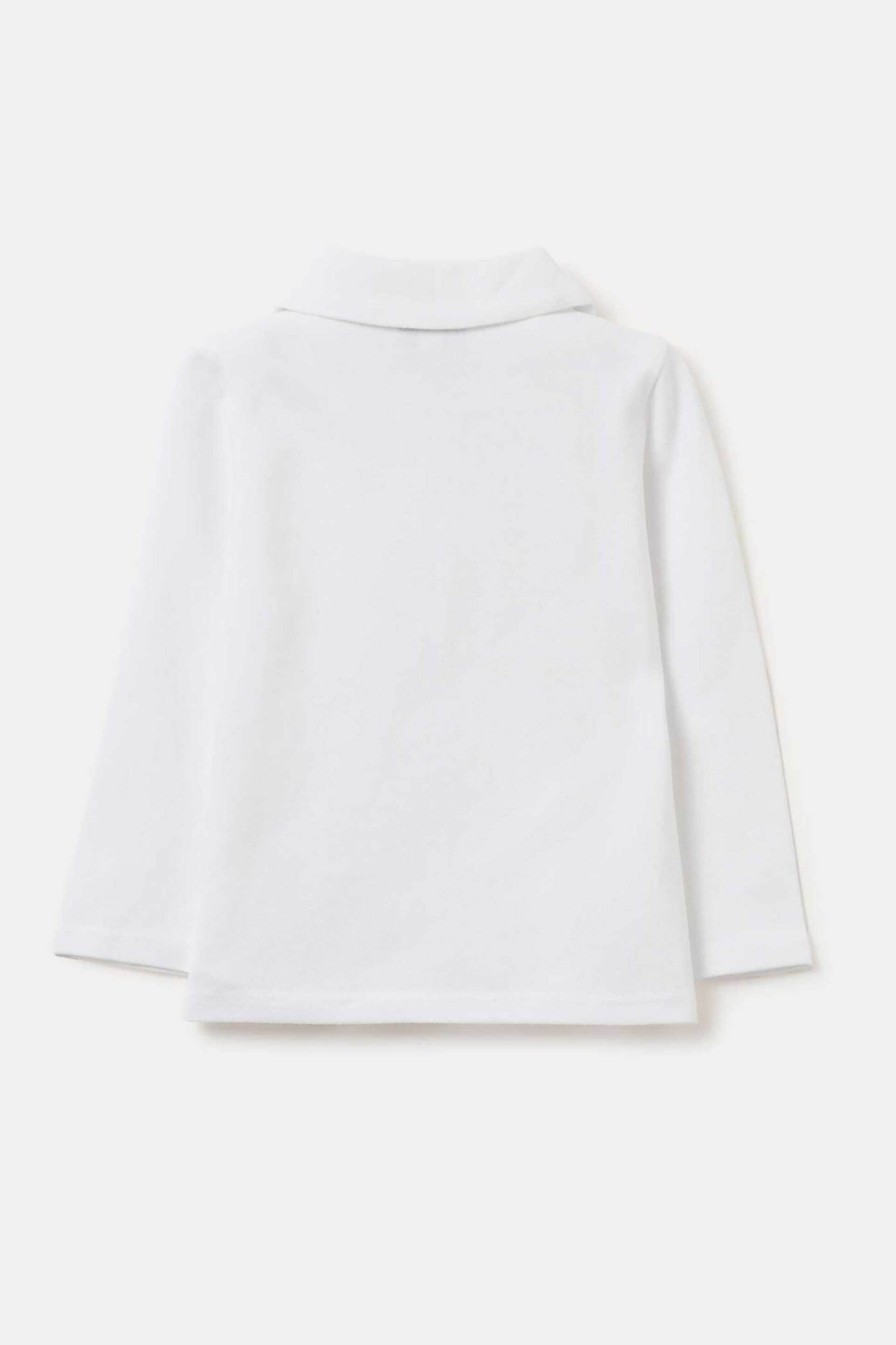 OVS βρεφική μπλούζα πόλο με μακρύ μανίκι - 002079143 Λευκό φωτογραφία