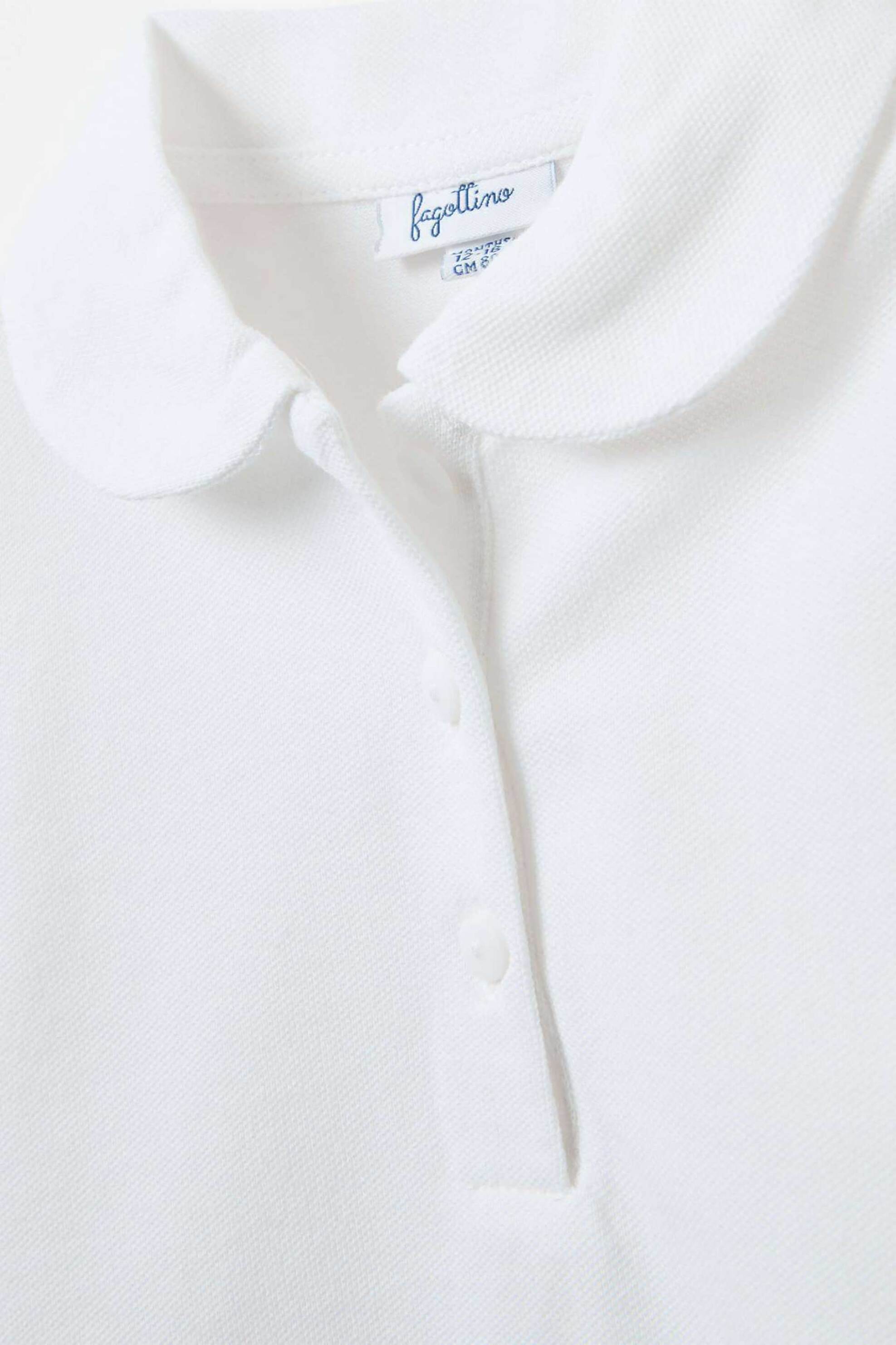 OVS βρεφική μπλούζα πόλο με μακρύ μανίκι - 002079143 Λευκό φωτογραφία