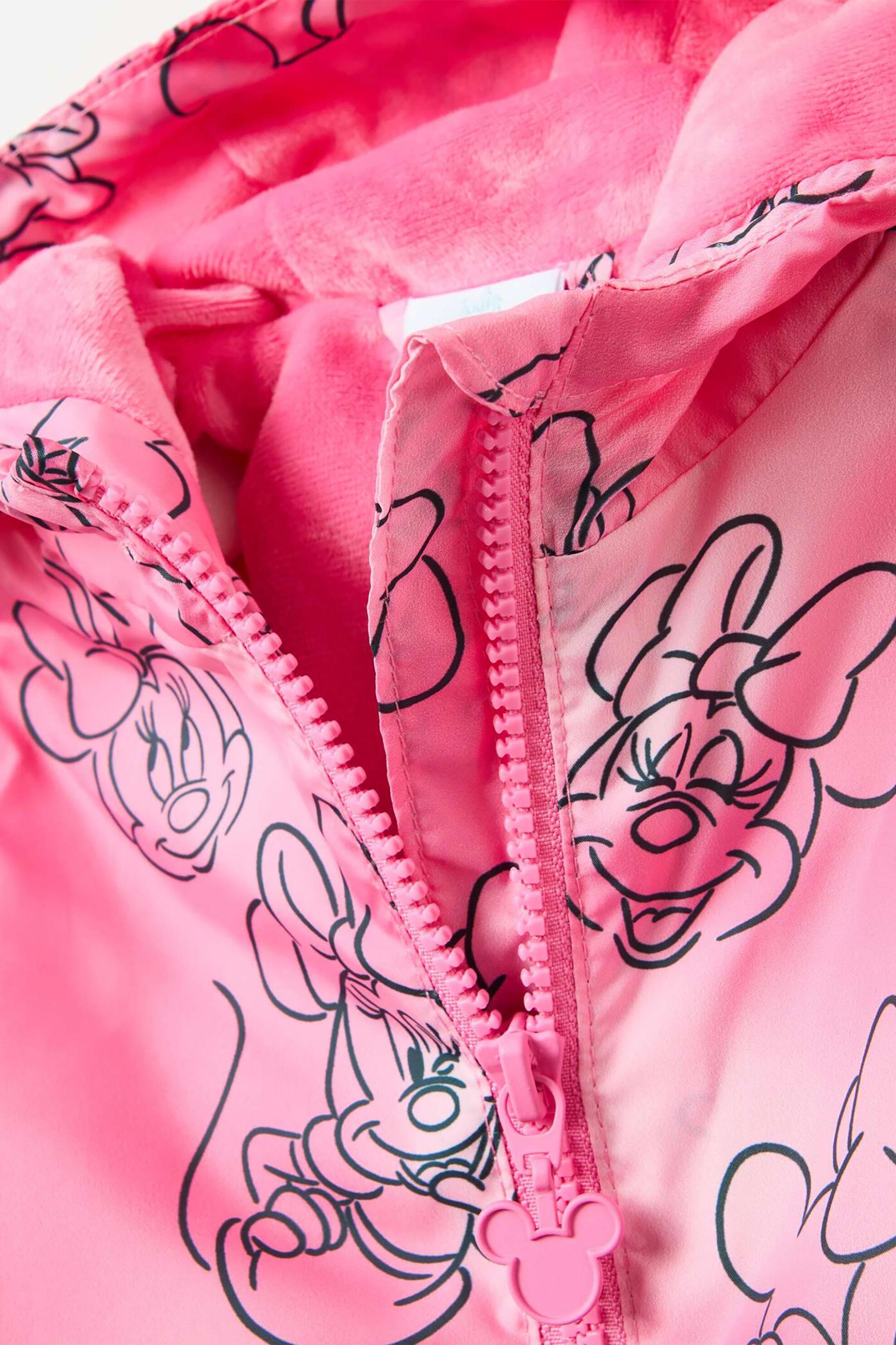 OVS βρεφικό αδιάβροχο jacket με κουκούλα και Minnie Mouse print Regular Fit - 002073615 Ροζ φωτογραφία