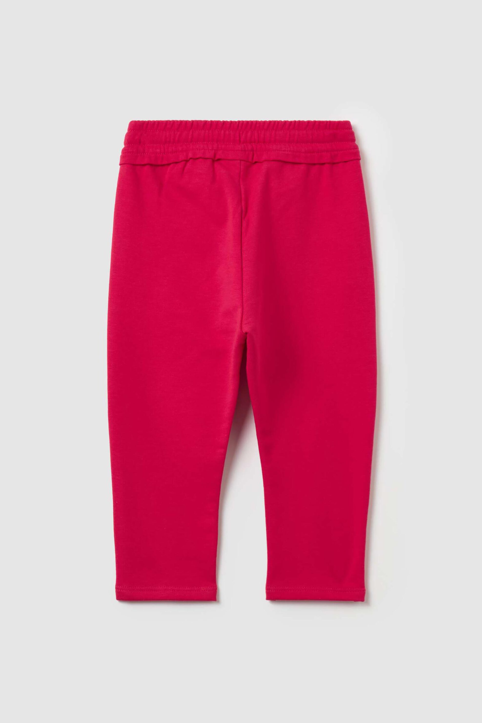 OVS βρεφικό παντελόνι φόρμας μονόχρωμο με κορδόνι Regular Fit - 002119591 Κόκκινο φωτογραφία