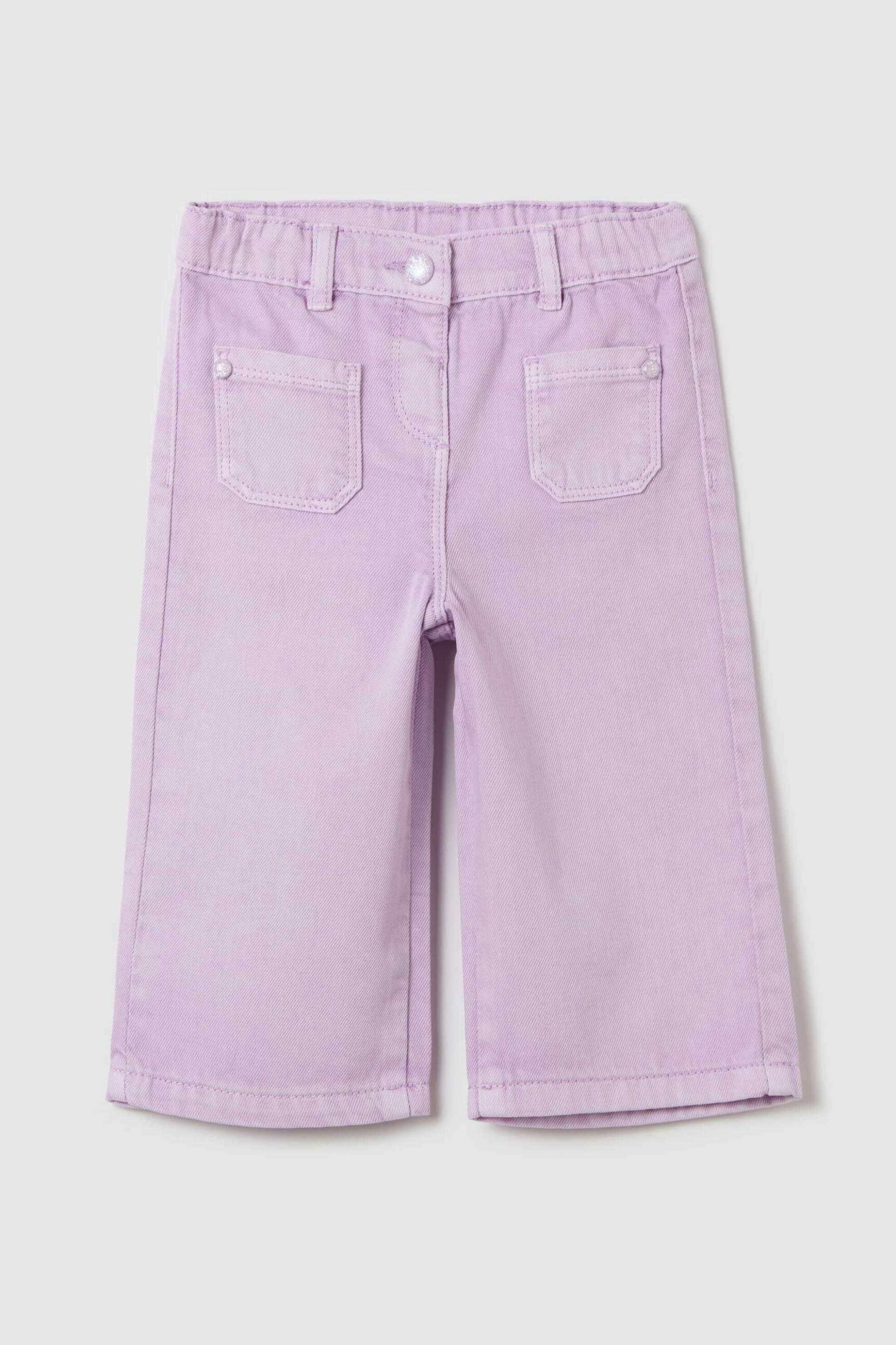 OVS KIDS OVS βρεφικό τζιν παντελόνι μονόχρωμο - 002190028 Λιλά
