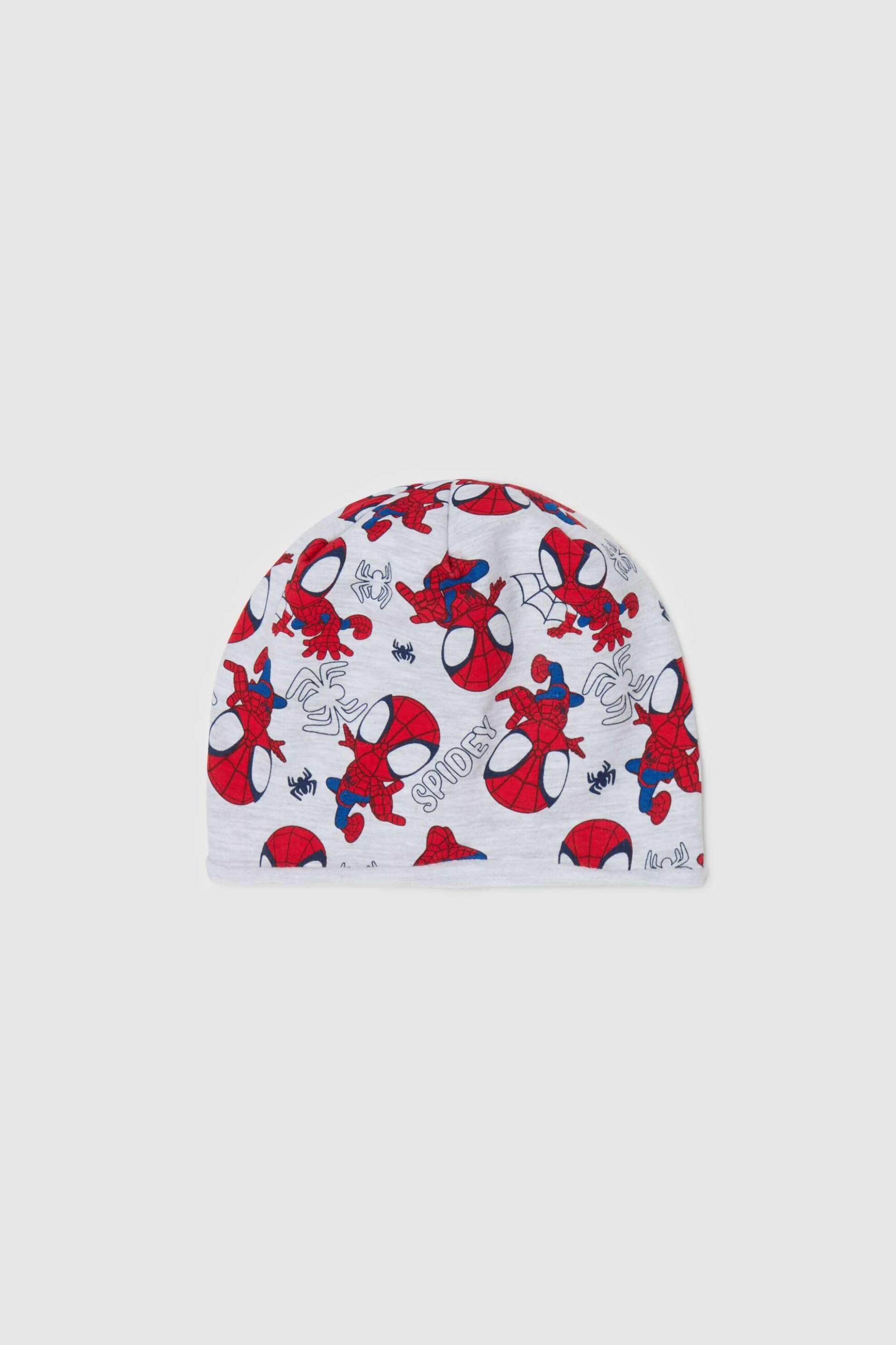 OVS KIDS OVS βρεφικός σκούφος με all-over spiderman print - 002256084 Γκρι