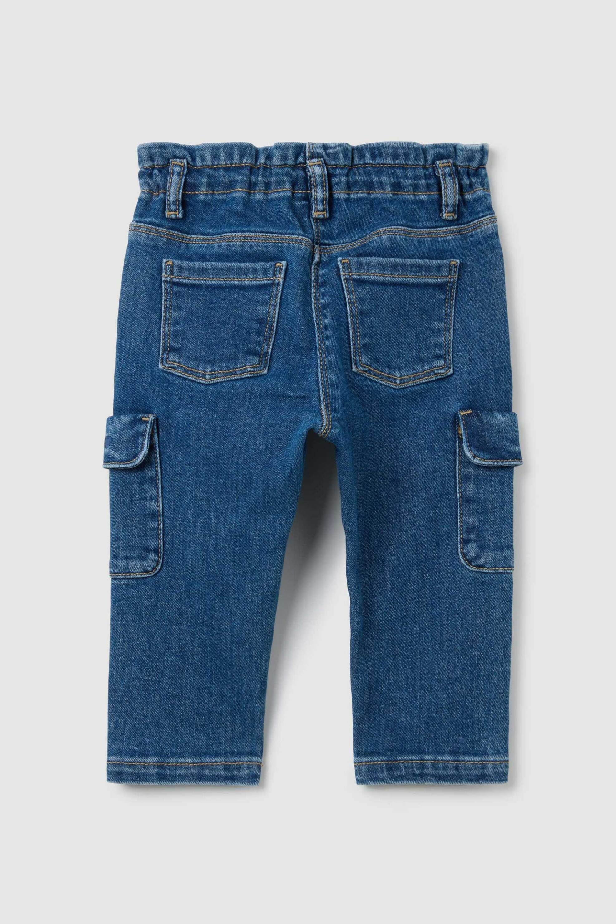 OVS βρεφικό τζιν παντελόνι με cargo τσέπες Regular Fit - 002395536 Denim Blue φωτογραφία