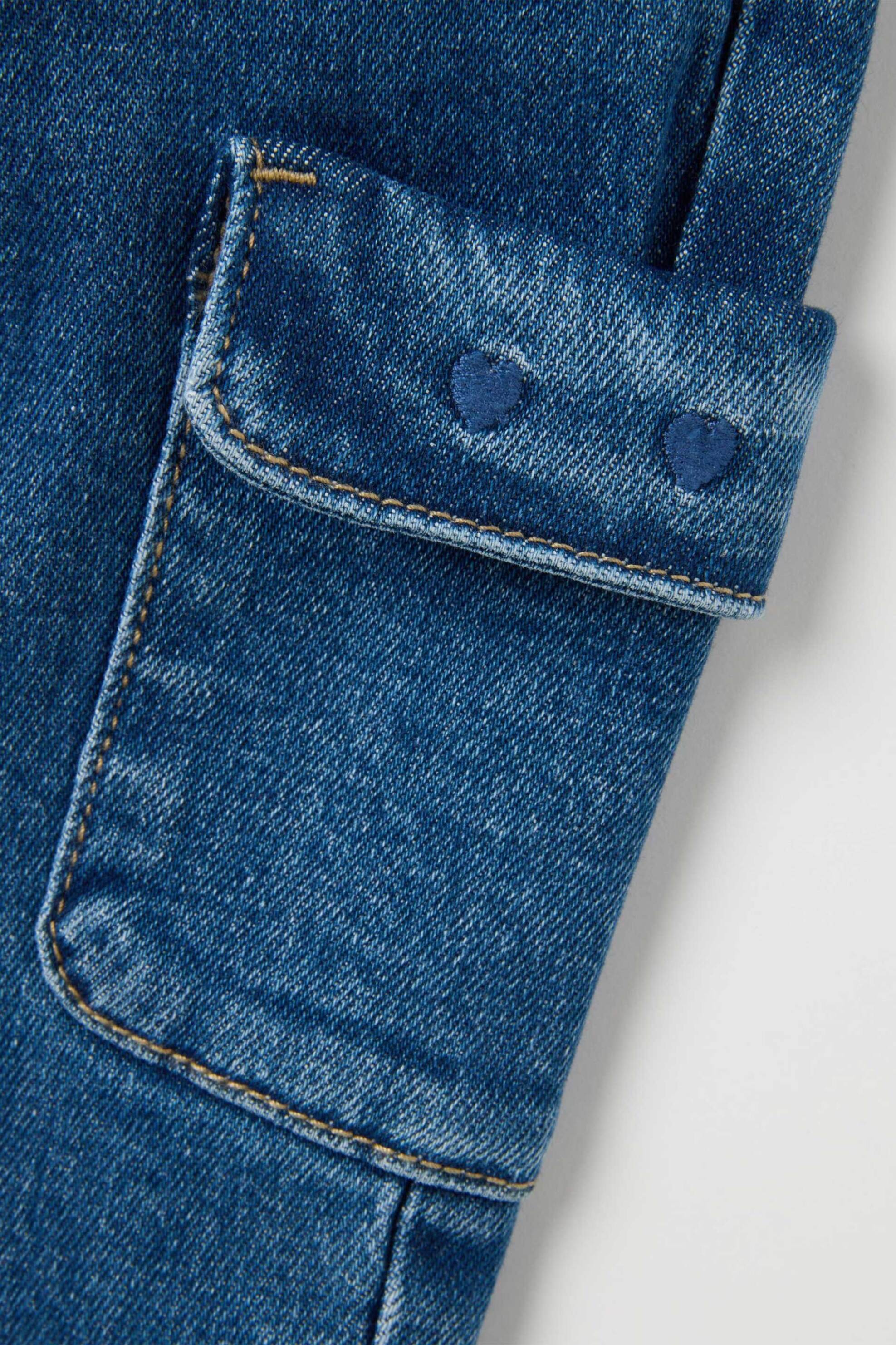 OVS βρεφικό τζιν παντελόνι με cargo τσέπες Regular Fit - 002395536 Denim Blue φωτογραφία