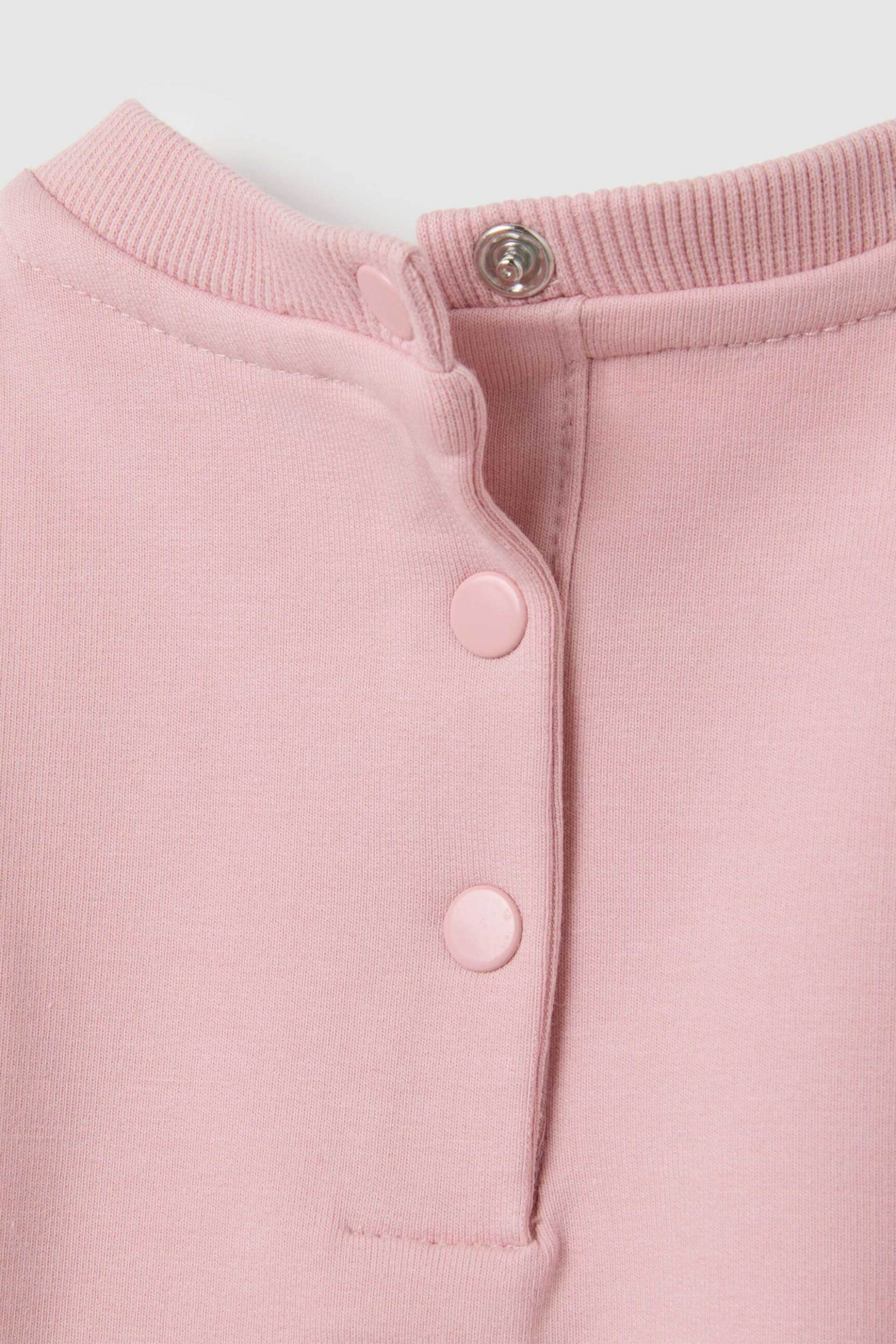 OVS σετ βρεφική μπλούζα φούτερ με print και κολάν Regular Fit (2 τεμάχια) - 002396167 Ροζ φωτογραφία