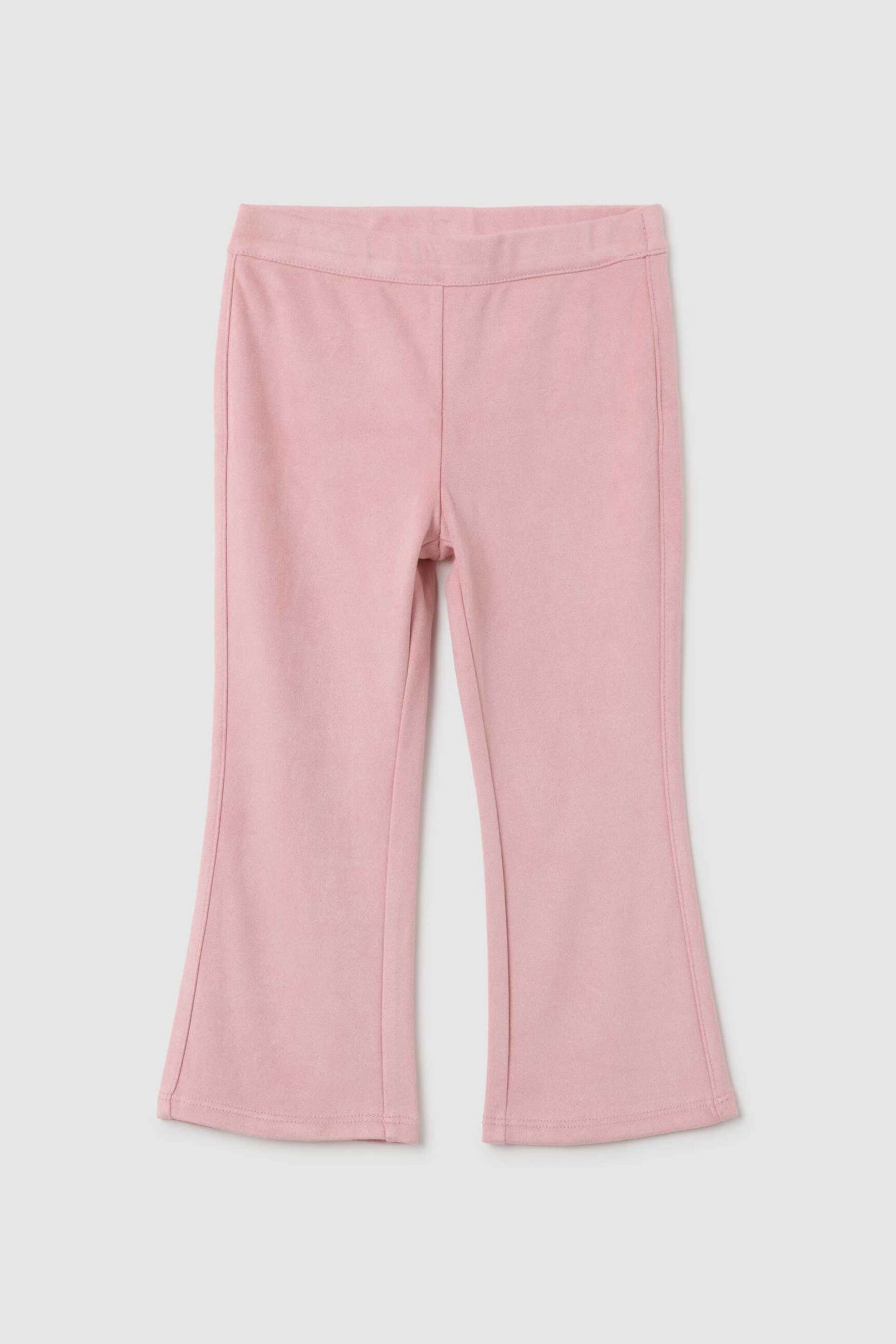 OVS KIDS OVS βρεφικό παντελόνι μονόχρωμο Flared Fit - 002396175 Ροζ