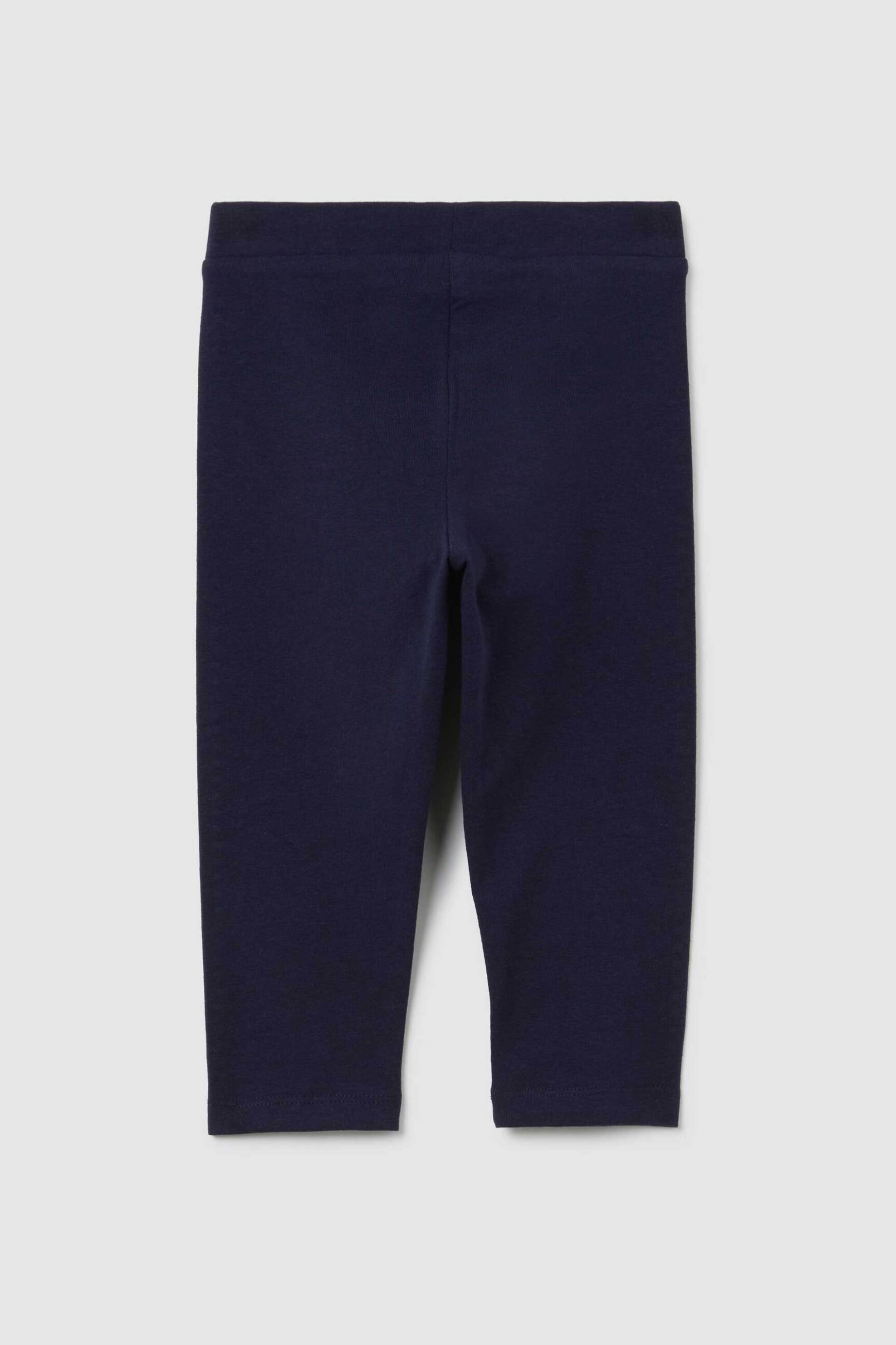 OVS βρεφικό κολάν μονόχρωμο με τρουκς στα πλαϊνά Skinny Fit - 002443033 Μπλε Σκούρο φωτογραφία