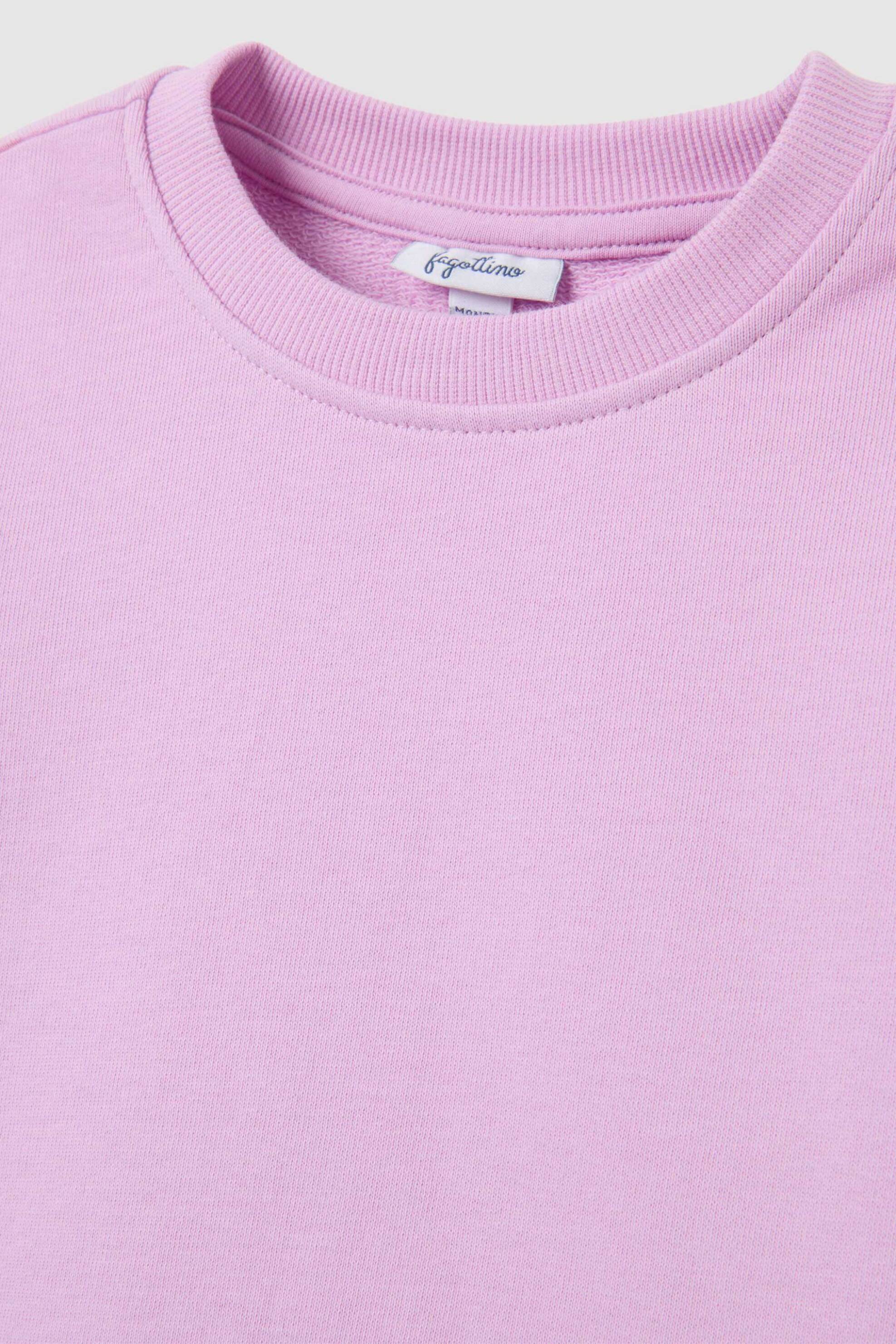 OVS βρεφική μπλούζα φούτερ μονόχρωμη Regular Fit - 002444936 Ροζ φωτογραφία