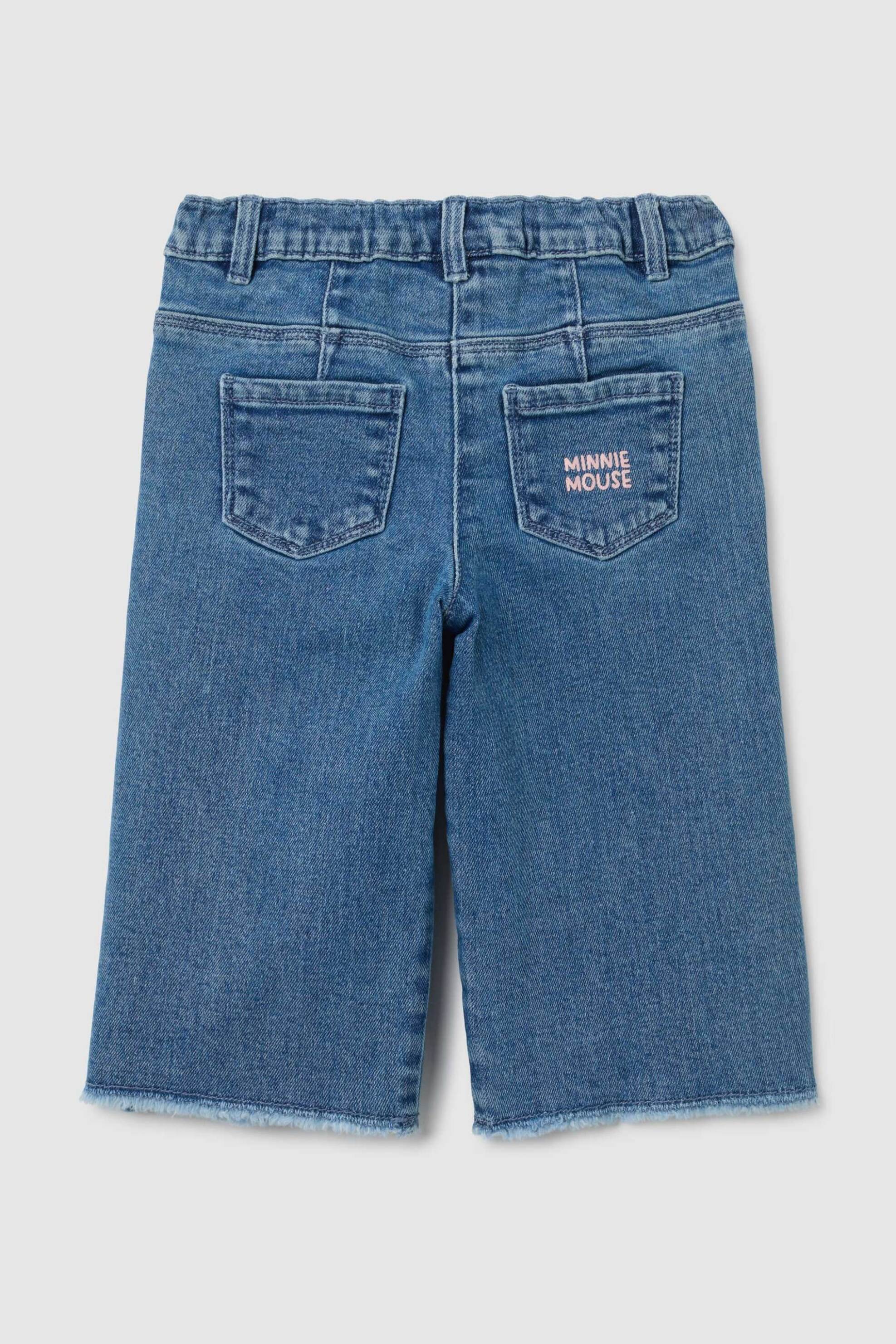 OVS βρεφικό τζιν παντελόνι με Minnie Mouse print Flared Fit - 002418062 Denim Blue φωτογραφία