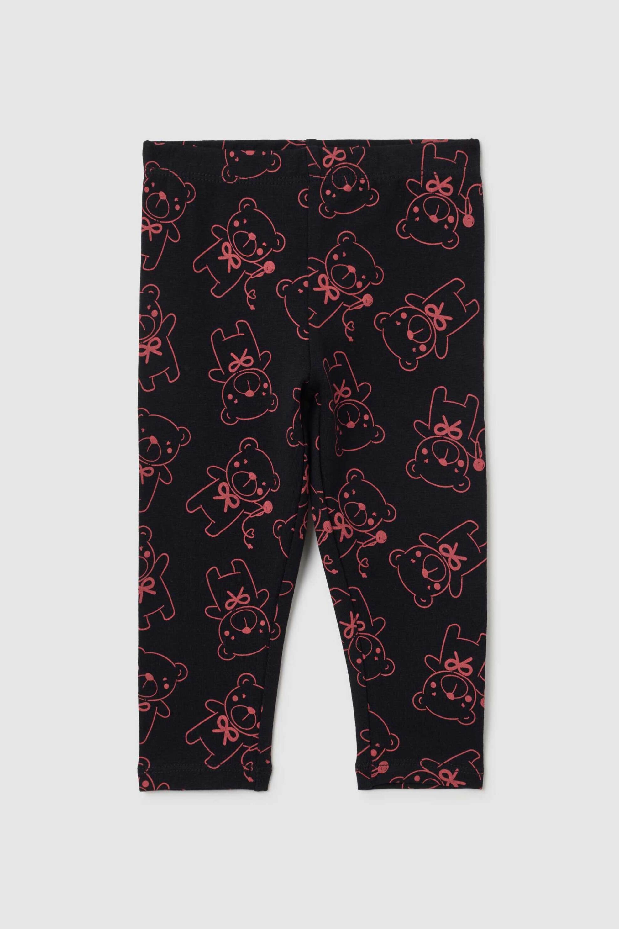 OVS KIDS OVS βρεφικό κολάν με teddy bear pattern - 002459918 Μαύρο