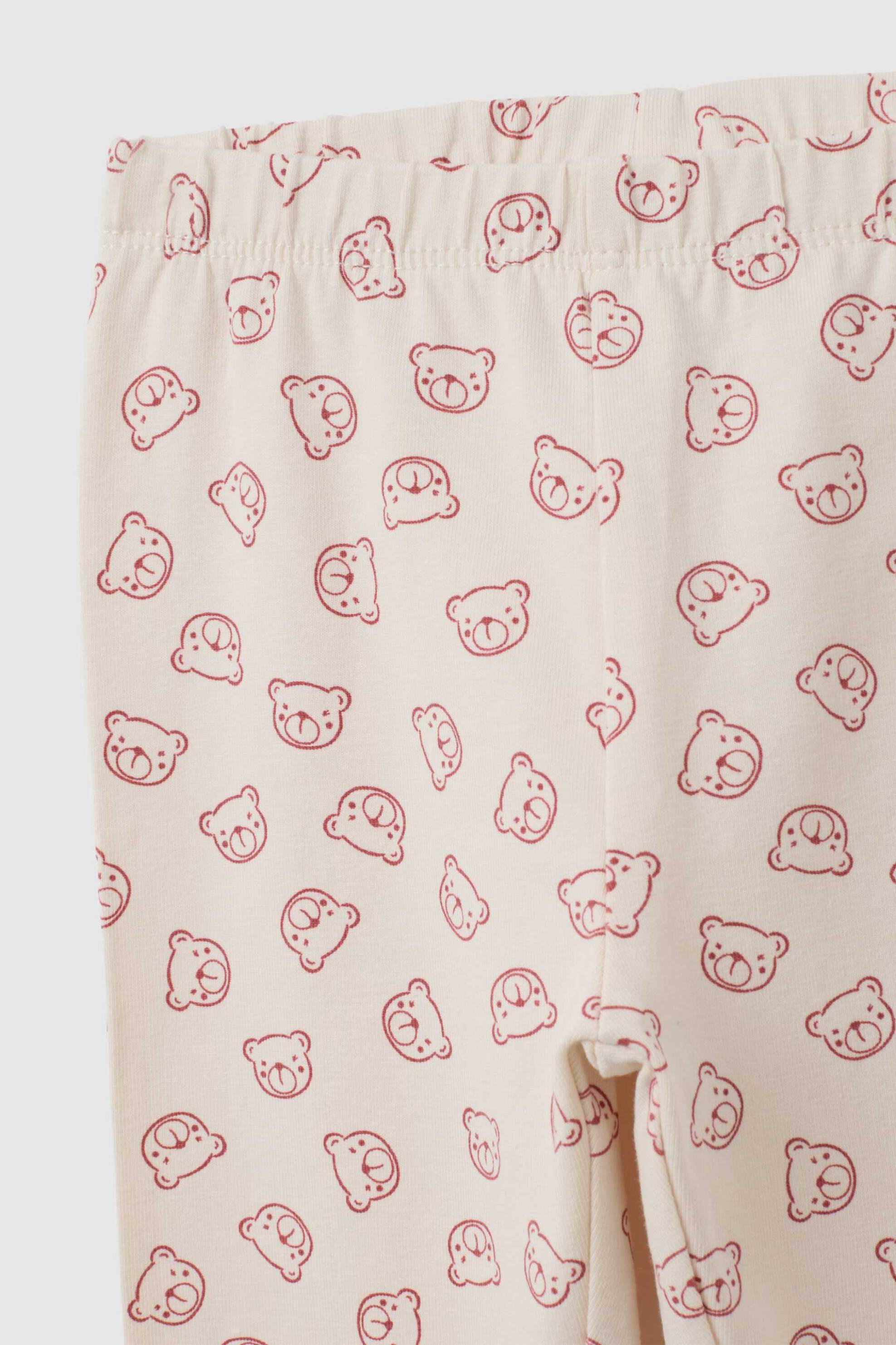 OVS βρεφικό κολάν με little bear pattern - 002459928 Κρέμ φωτογραφία