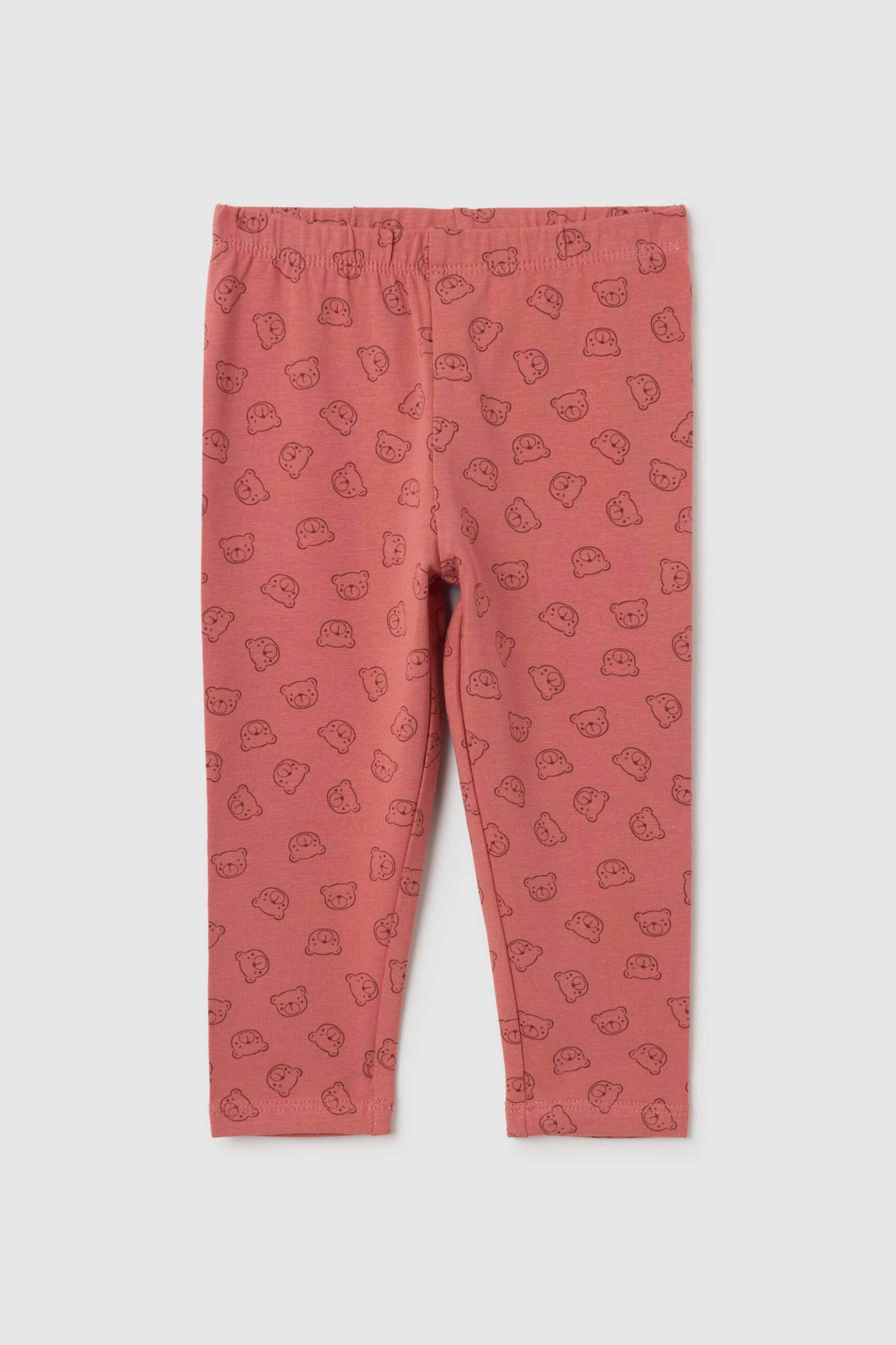 OVS KIDS OVS βρεφικό κολάν με little bear pattern - 002459933 Ροζ