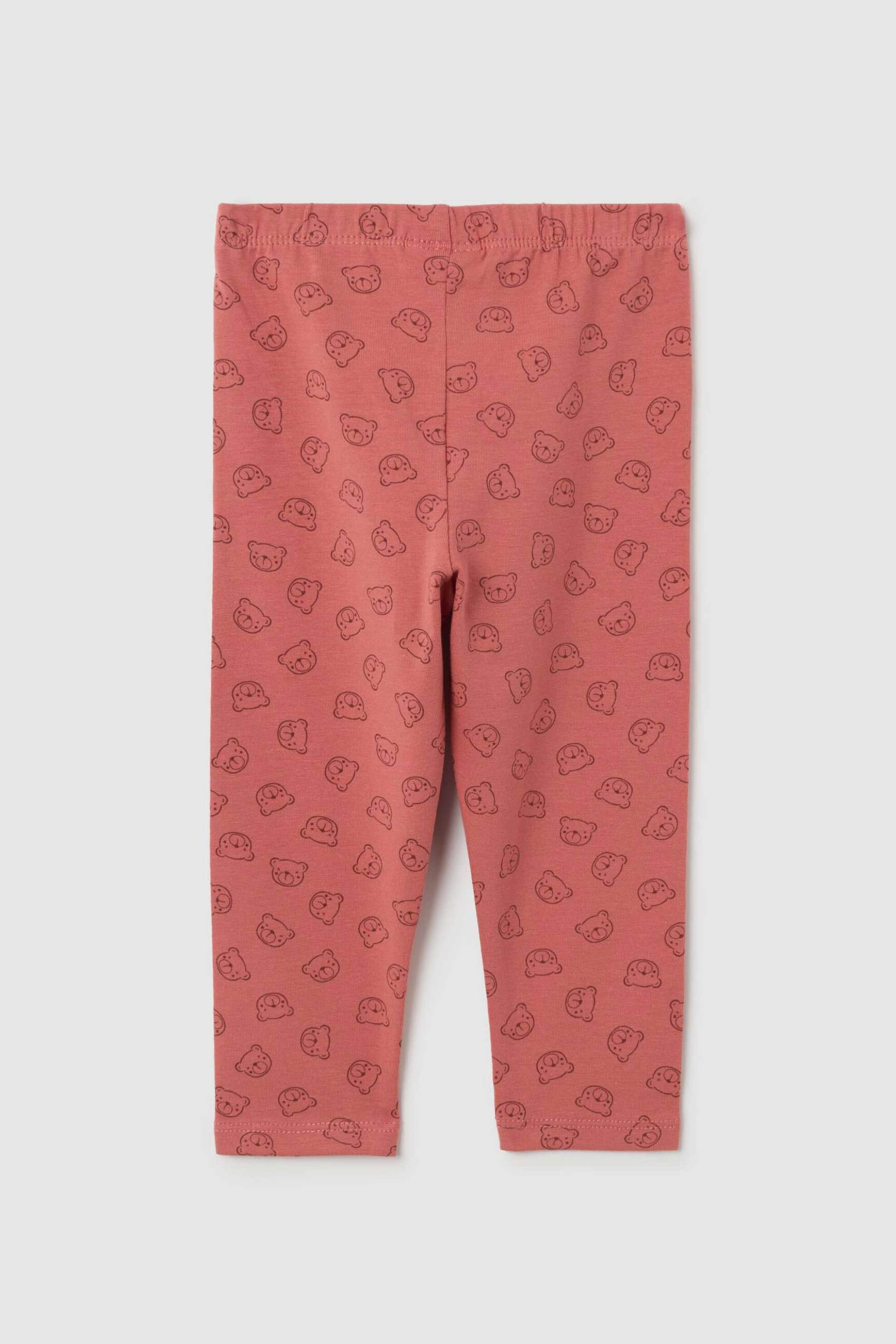 OVS βρεφικό κολάν με little bear pattern - 002459933 Ροζ φωτογραφία