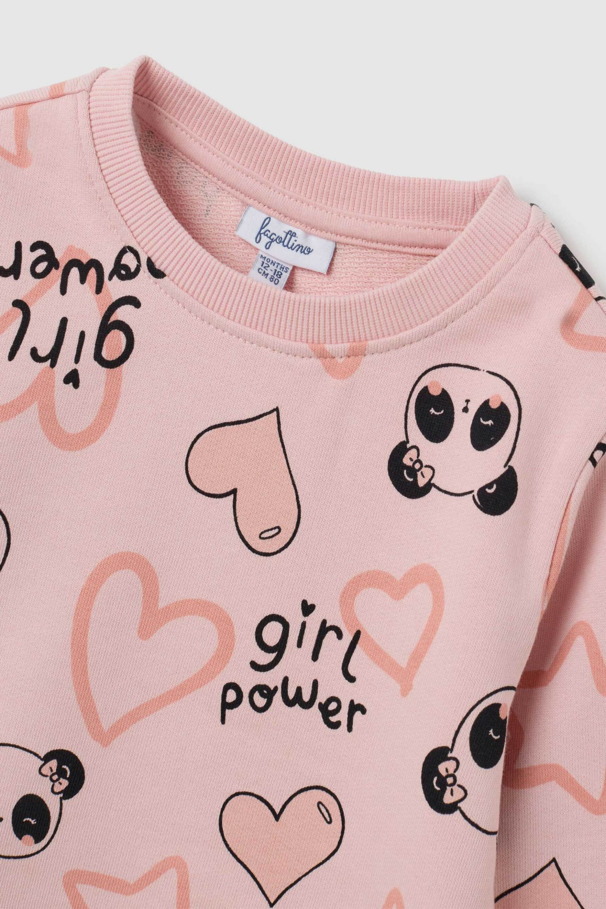 OVS βρεφική μπλούζα φούτερ με all-over print - 002459865 Ροζ φωτογραφία