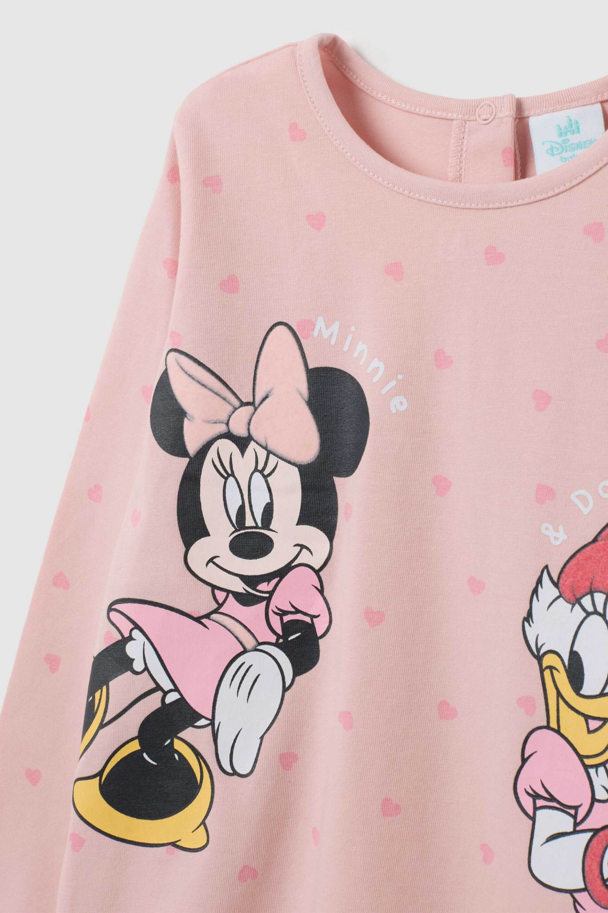 OVS βρεφική μακρυμάνικη μπλούζα με Minnie Mouse & Daisy Duck print Regular Fit - 002456914 Ροζ φωτογραφία