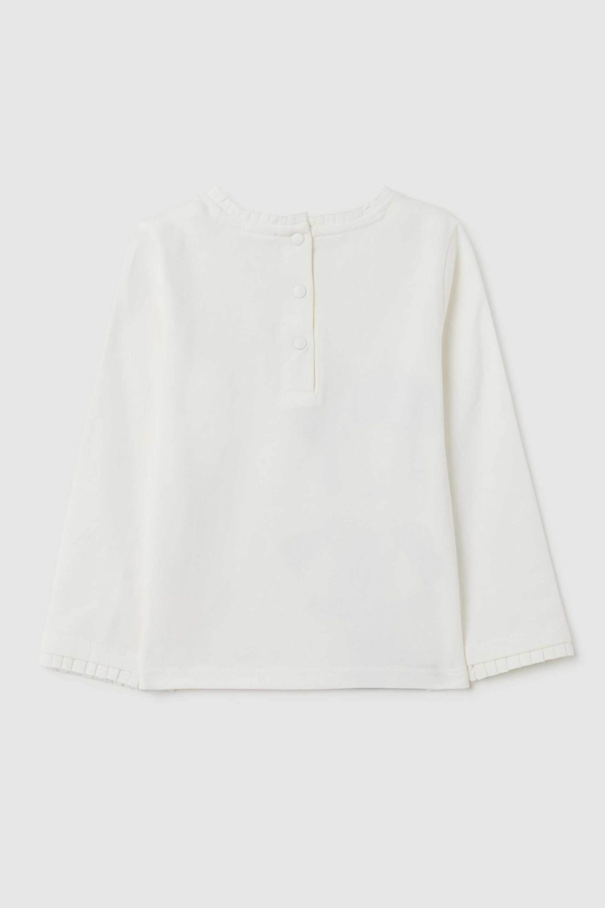 OVS βρεφική μακρυμάνικη μπλούζα με Minnie Mouse print Regular Fit - 002456924 Λευκό φωτογραφία