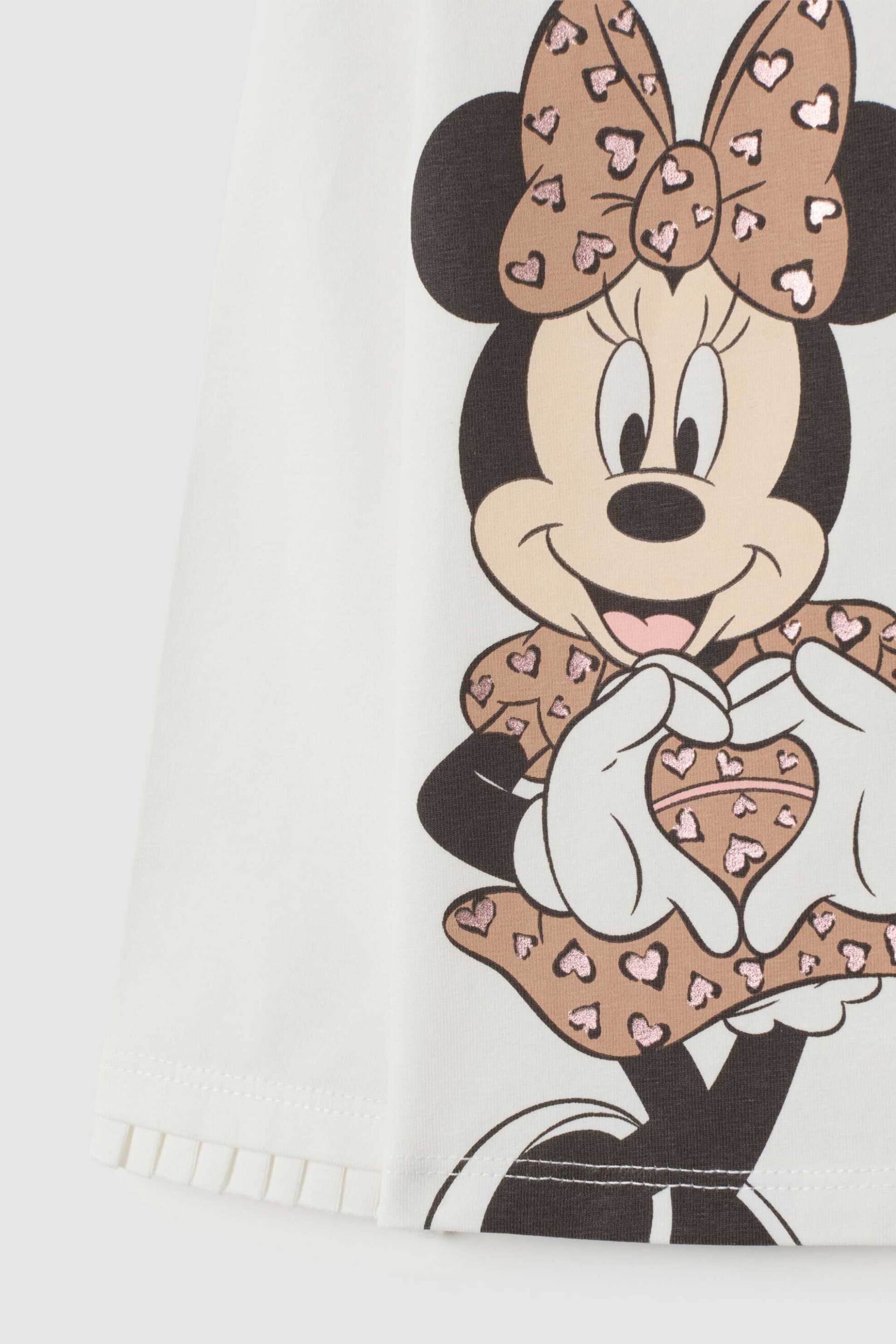 OVS βρεφική μακρυμάνικη μπλούζα με Minnie Mouse print Regular Fit - 002456924 Λευκό φωτογραφία