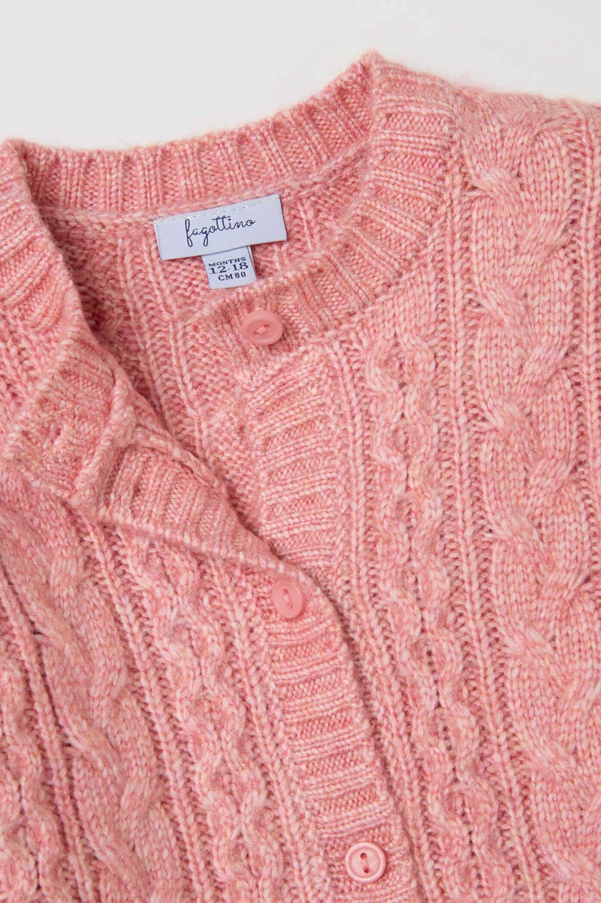 OVS βρεφική πλεκτή ζακέτα Regular Fit - 002468237 Ροζ φωτογραφία