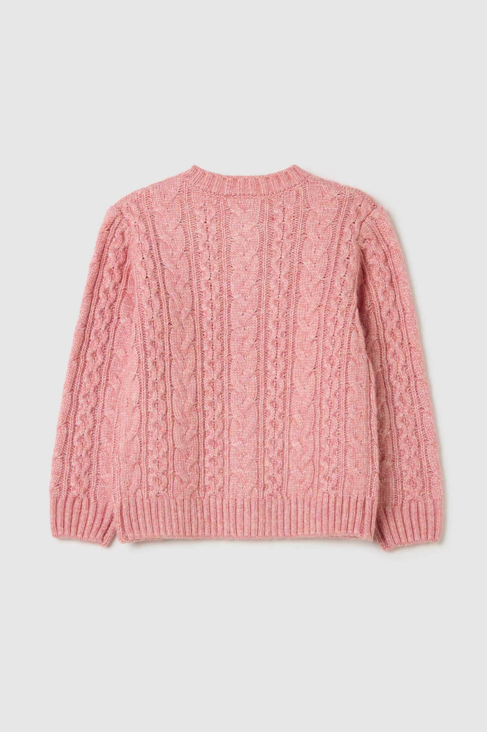 OVS βρεφική πλεκτή ζακέτα Regular Fit - 002468237 Ροζ φωτογραφία