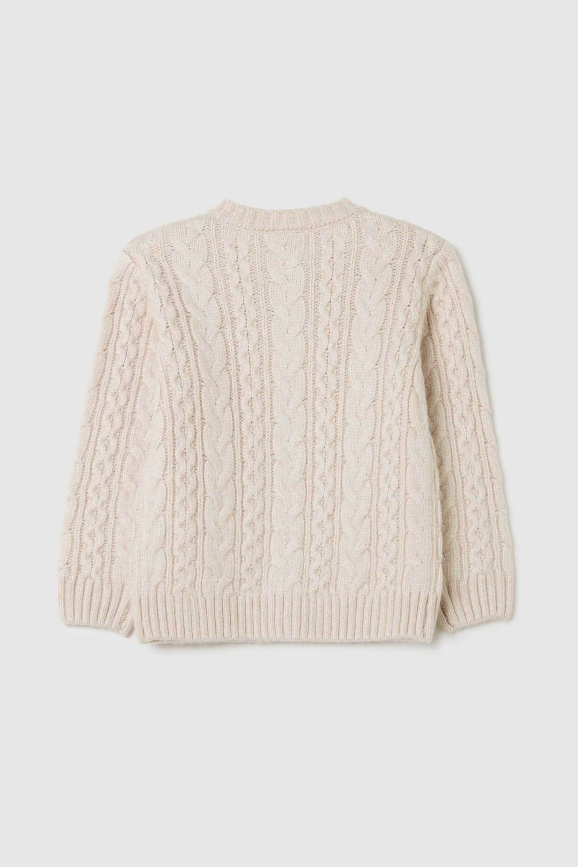 OVS βρεφική πλεκτή ζακέτα Regular Fit - 002468241 Μπεζ φωτογραφία