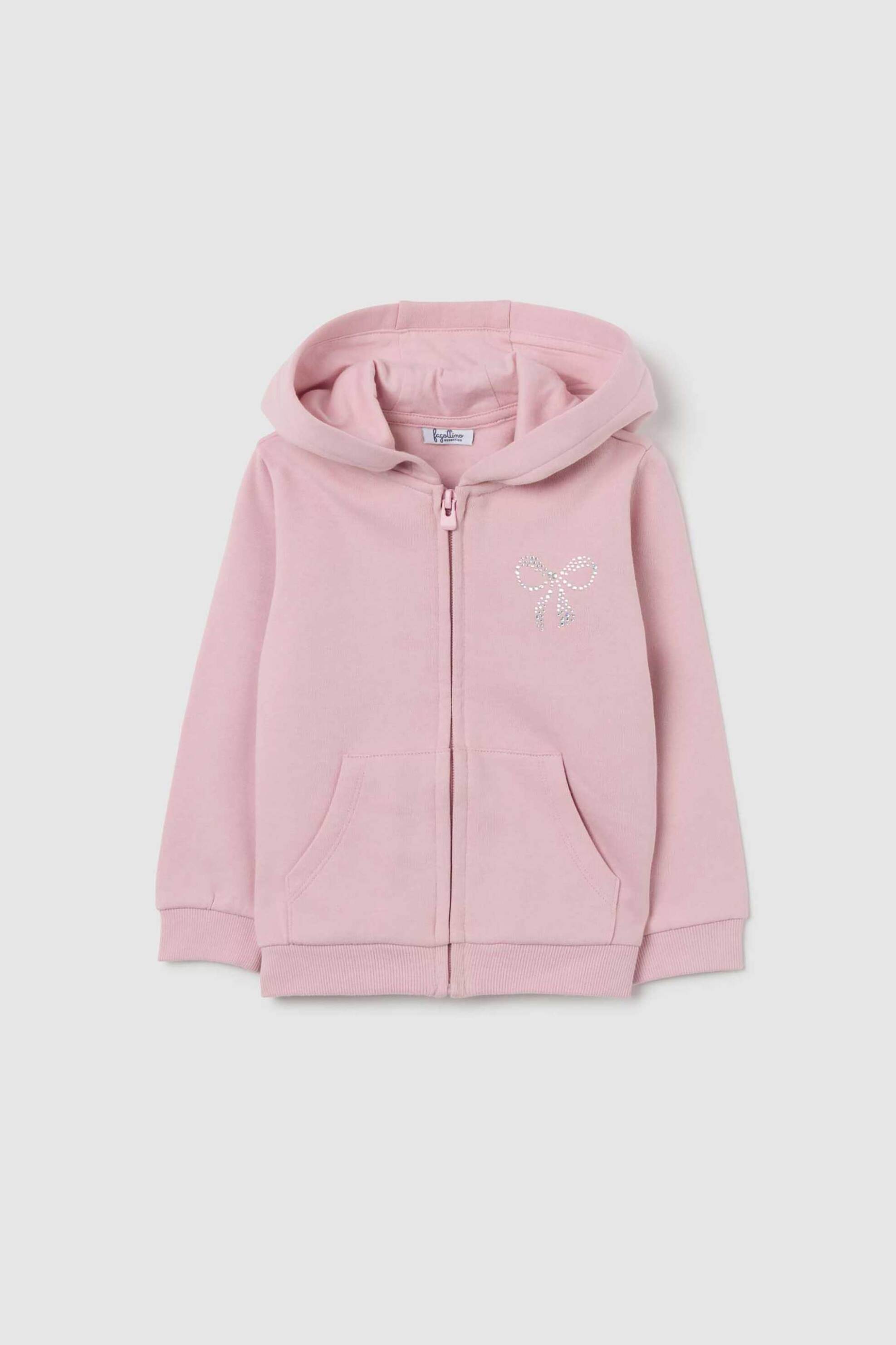 OVS KIDS OVS βρεφική ζακέτα φούτερ μονόχρωμη Regular Fit - 002490642 Ροζ