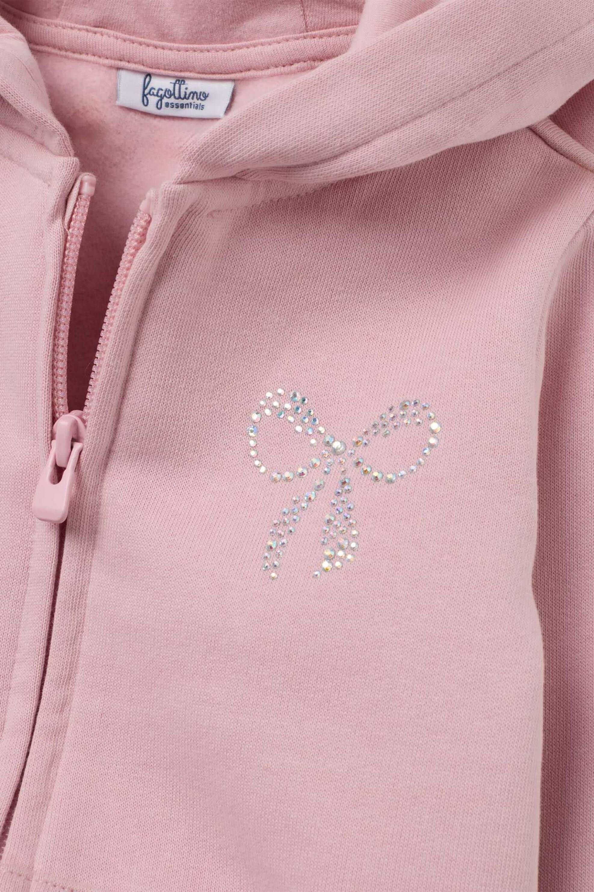 OVS βρεφική ζακέτα φούτερ μονόχρωμη Regular Fit - 002490642 Ροζ φωτογραφία