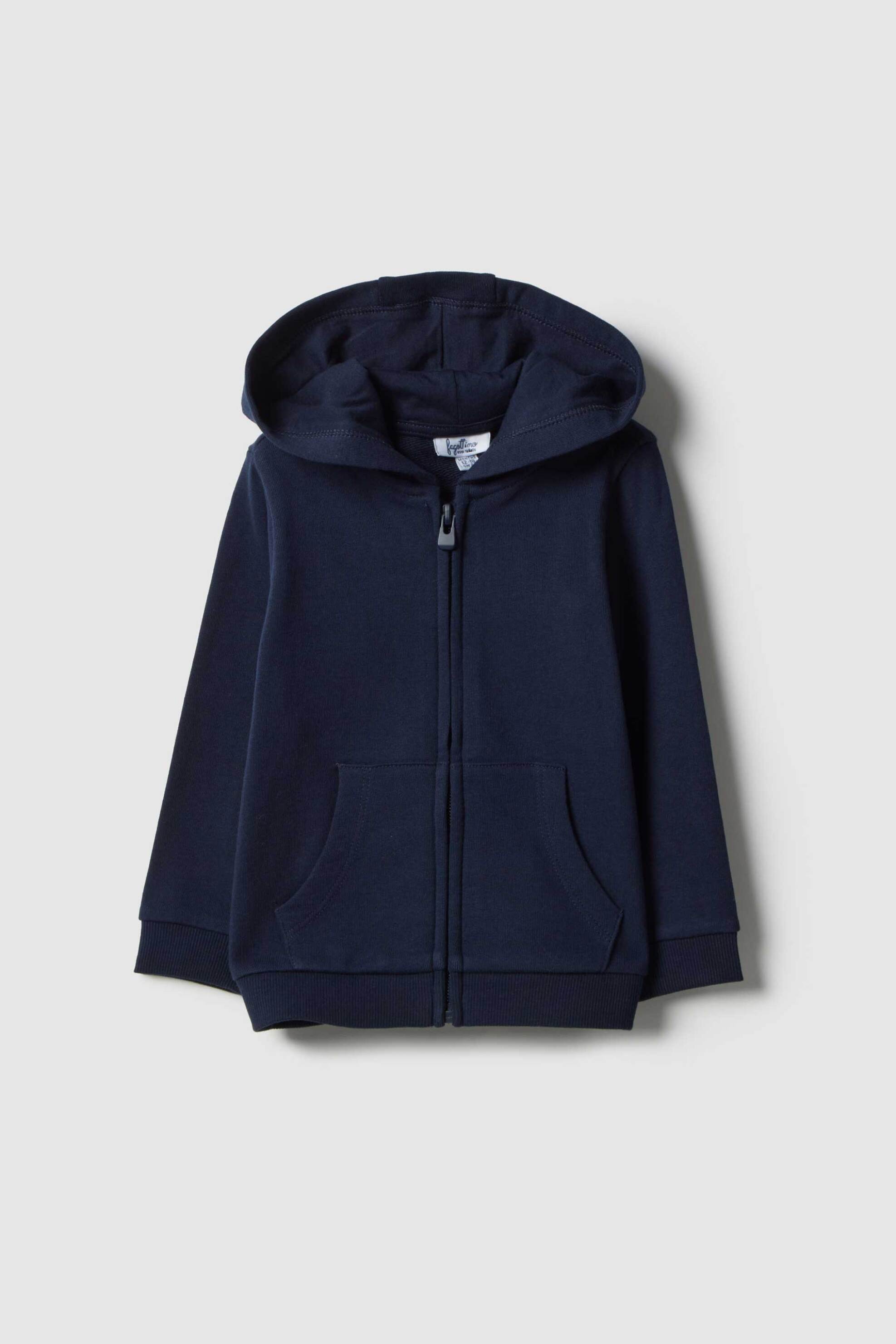 OVS βρεφική ζακέτα φούτερ μονόχρωμη Regular Fit - 002553170 Μπλε Σκούρο