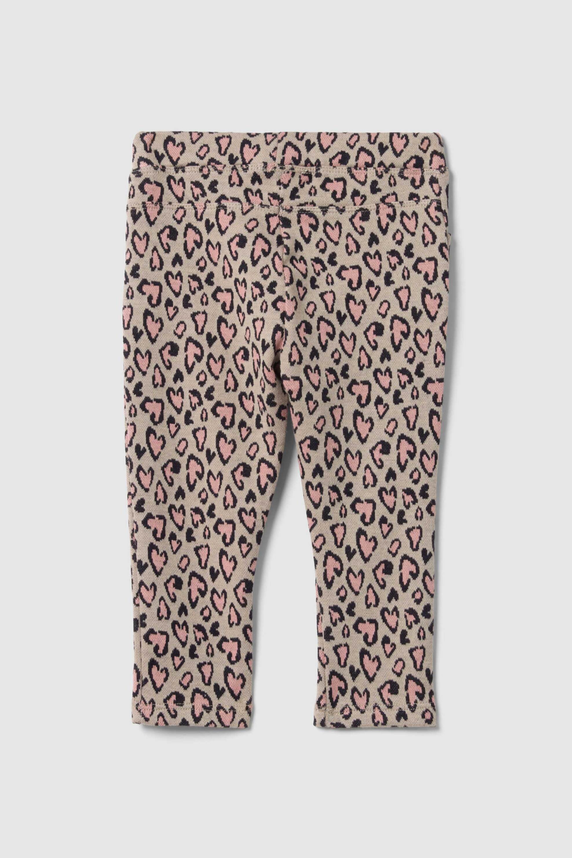 OVS βρεφικό παντελόνι με animal print Slim Fit - 002459890 Ροζ φωτογραφία