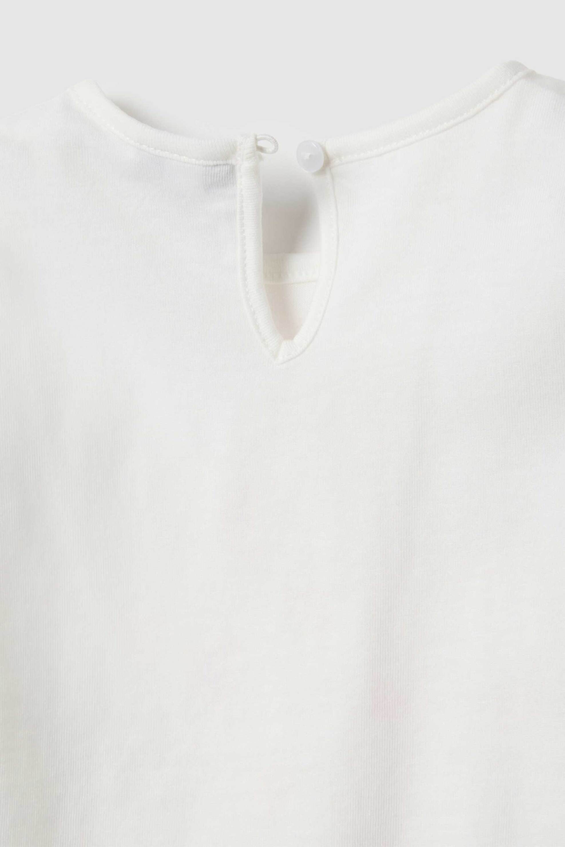 OVS βρεφική μπλούζα με print Regular Fit - 002553068 Λευκό φωτογραφία