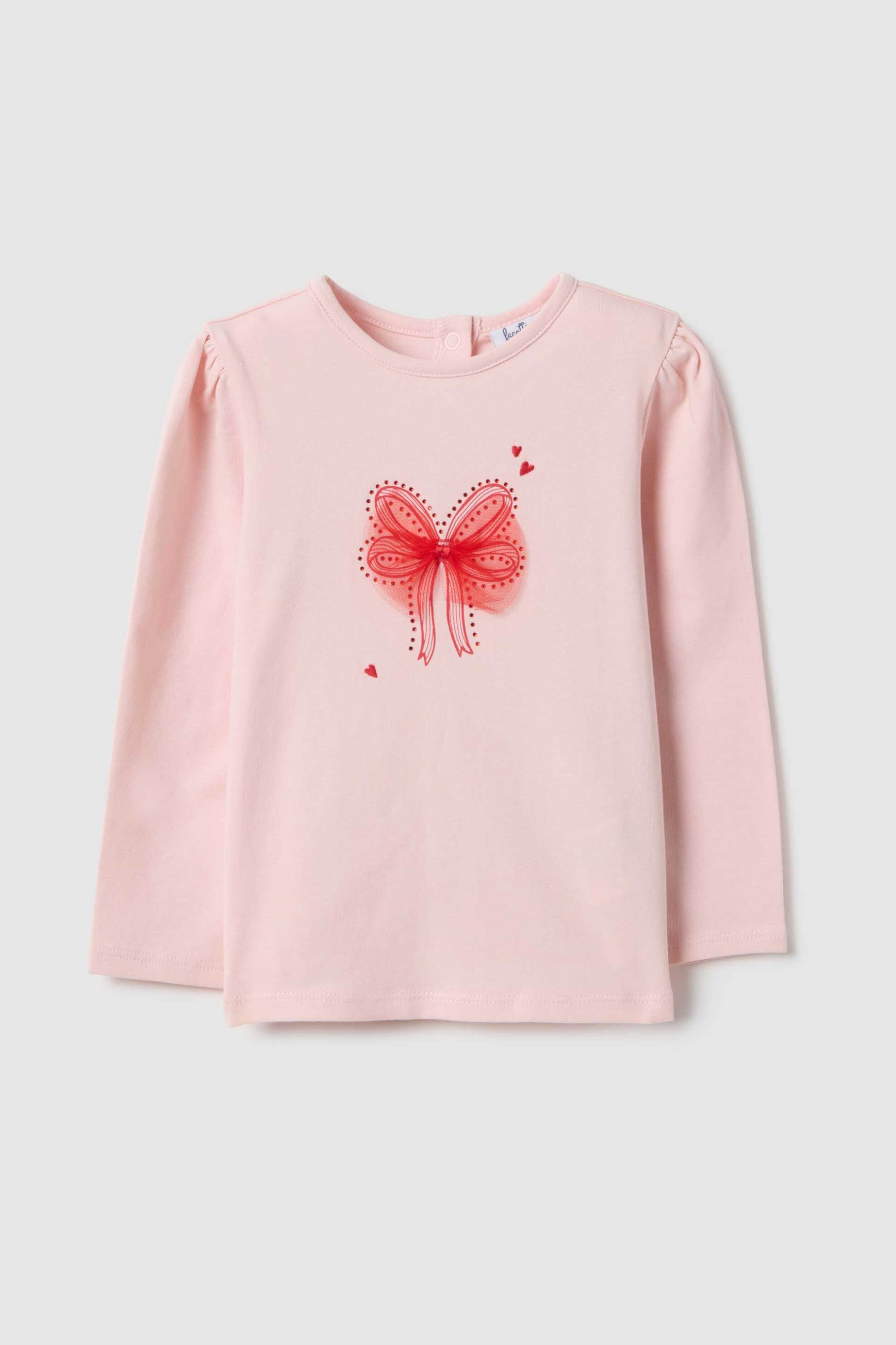 OVS βρεφική μπλούζα με print Regular Fit - 002553122 Ροζ