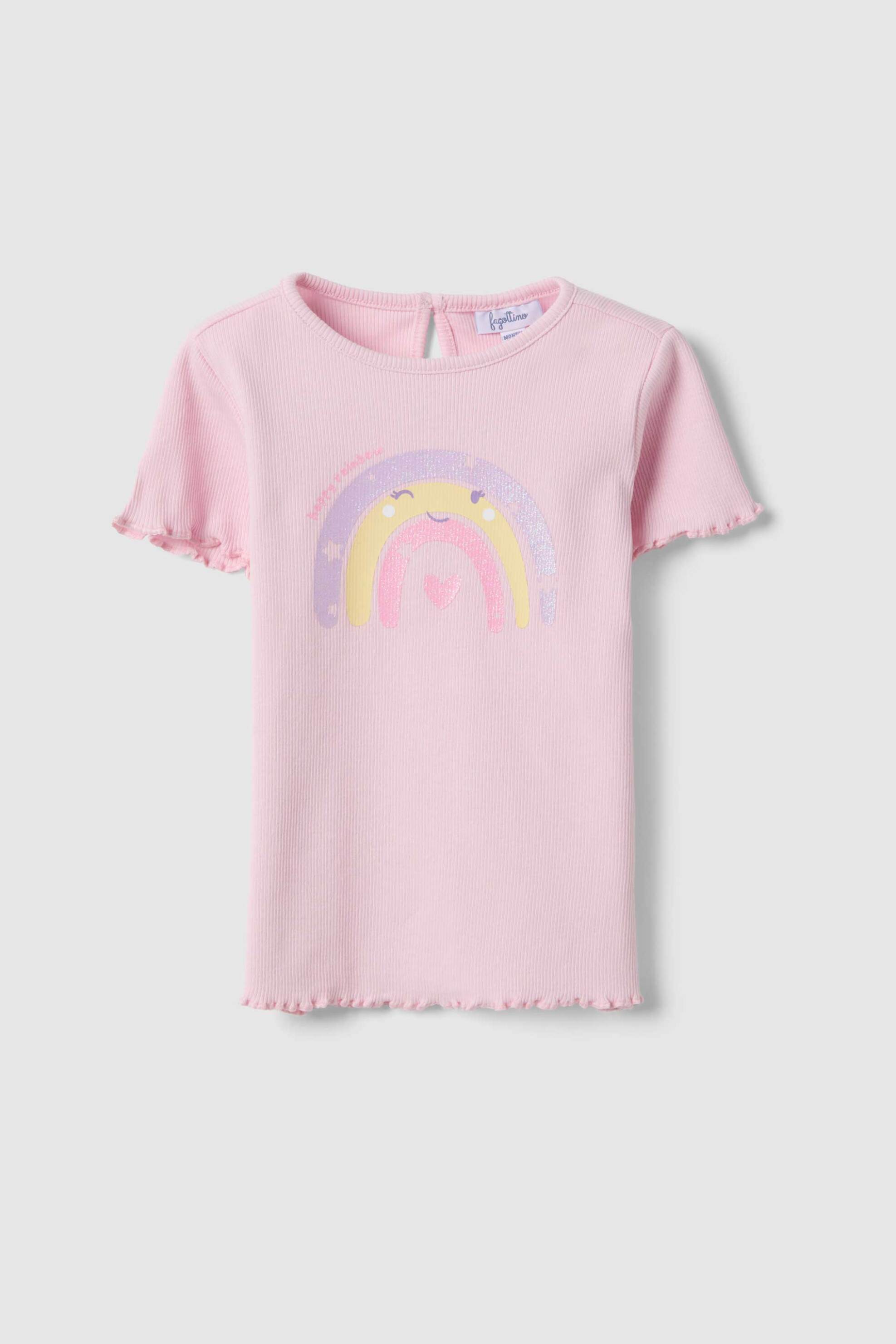 OVS βρεφικό T-shirt με print Regular Fit - 002576678 Ροζ