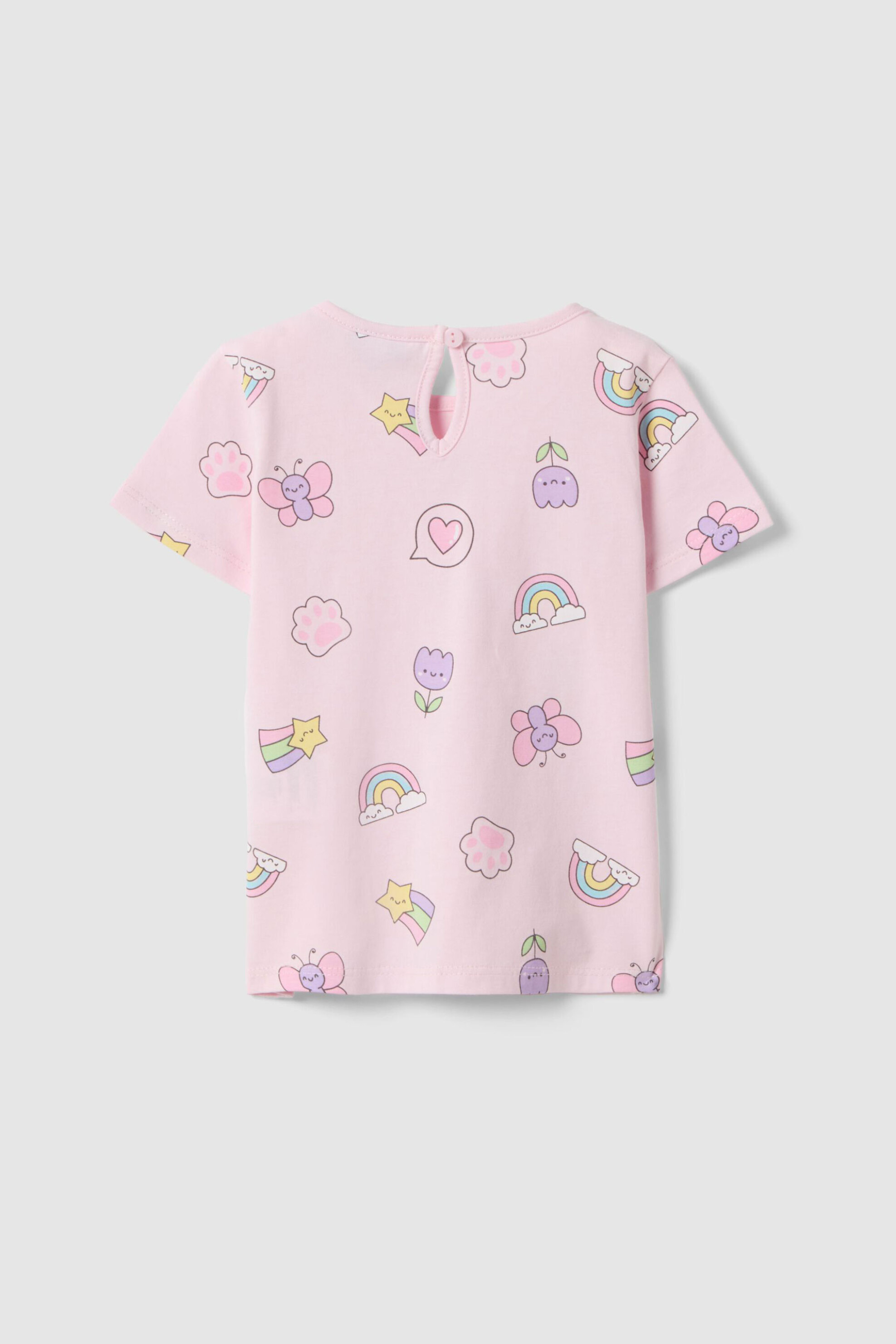 OVS βρεφικό T-shirt με all-over print Regular Fit - 002617151 Ροζ φωτογραφία